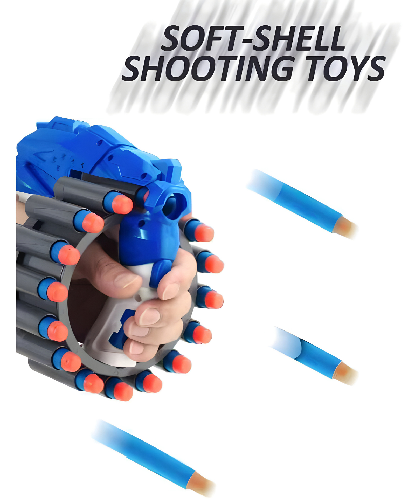 NEGOCIO Children's Bracelet Dart Toy, Manual Foam Dart Gun, Suitable for Boys and Girls 8 Years and Older, Outdoor Toy for Boys and Girls - PACK OF 1 - COLOR MAY VARY-image-28