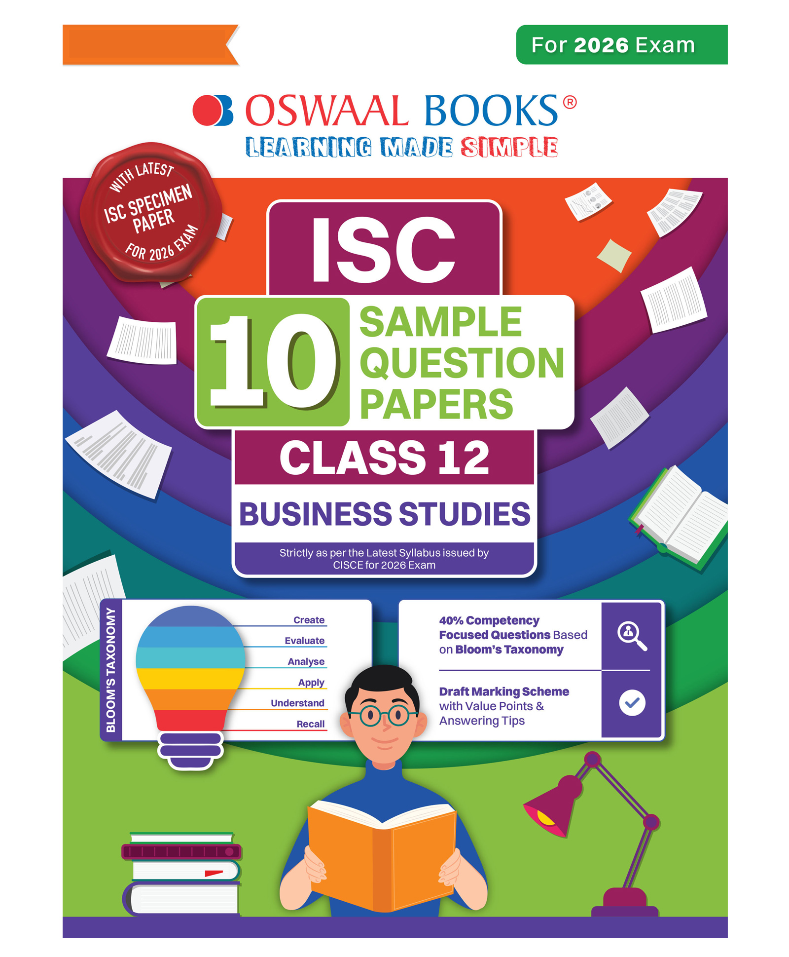 OSWAAL BOOKS ISC 10 SQP Class 12 Business Studies for 2026 Exam (Strictly aligned with CISCE Latest Specimen Paper 2026) Mind Maps, Solved MCQs, Revision with Explanations & Board Marking Scheme-image-3