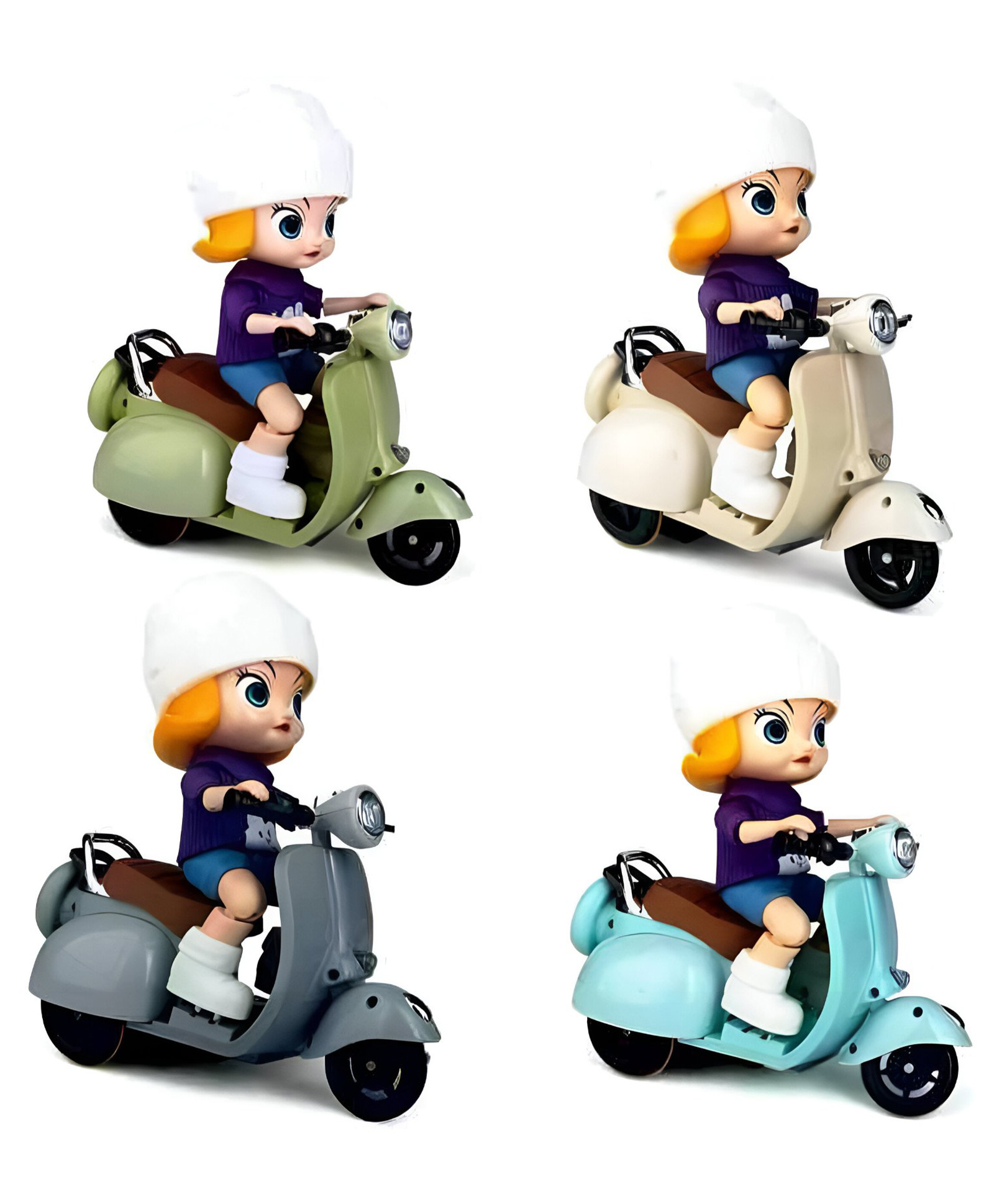 NEGOCIO Stunt Scooter Bump & Go 360 Degree Rotating Dancing Motorcycle Toy With Flashing Light & Sound- Pack of 1- Color May Vary-image-41
