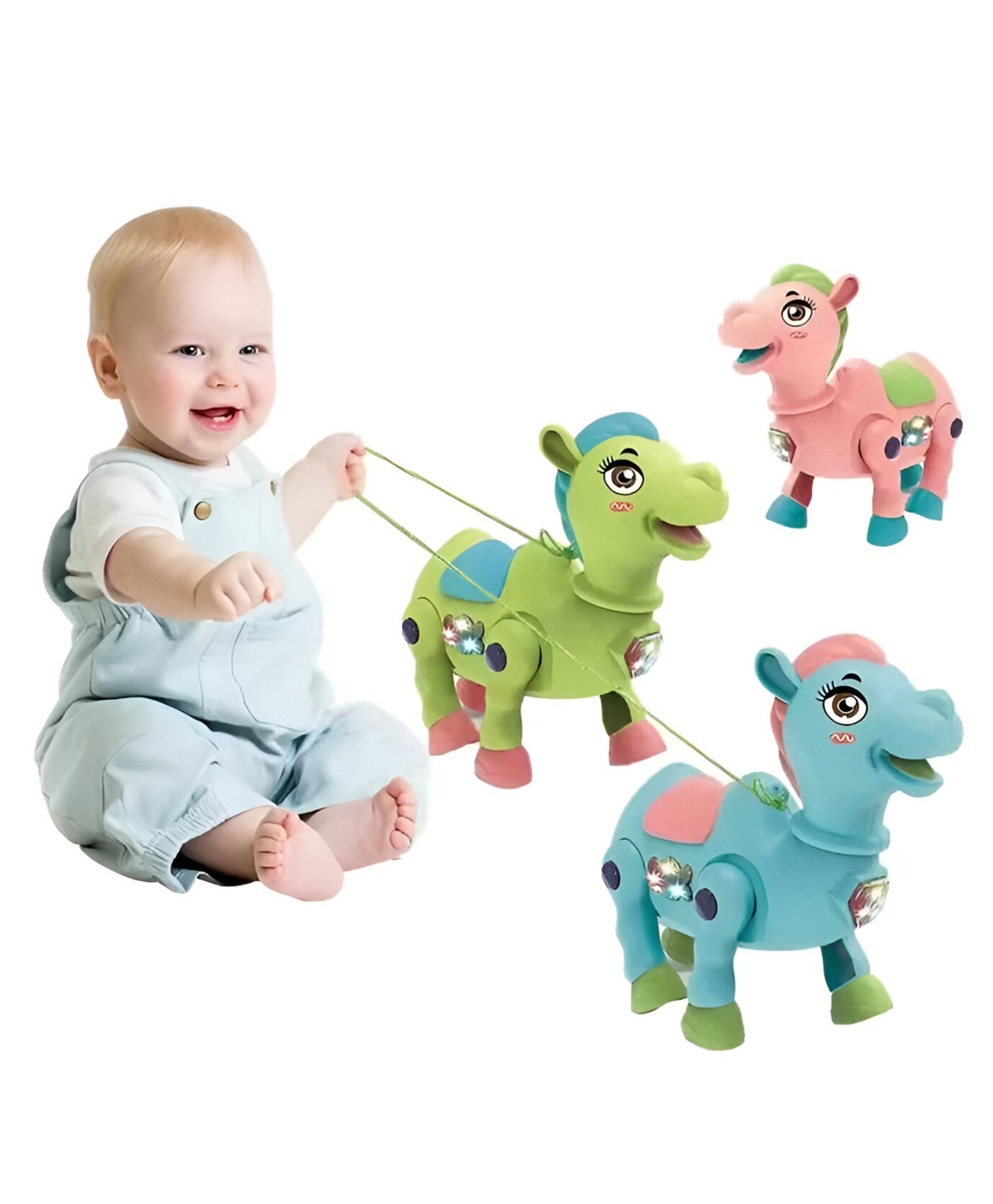 NEGOCIO Electric Cute Camel Pet Toy With Light And Music For Kids- PACK OF 1- COLOR MAY VARY-image-49