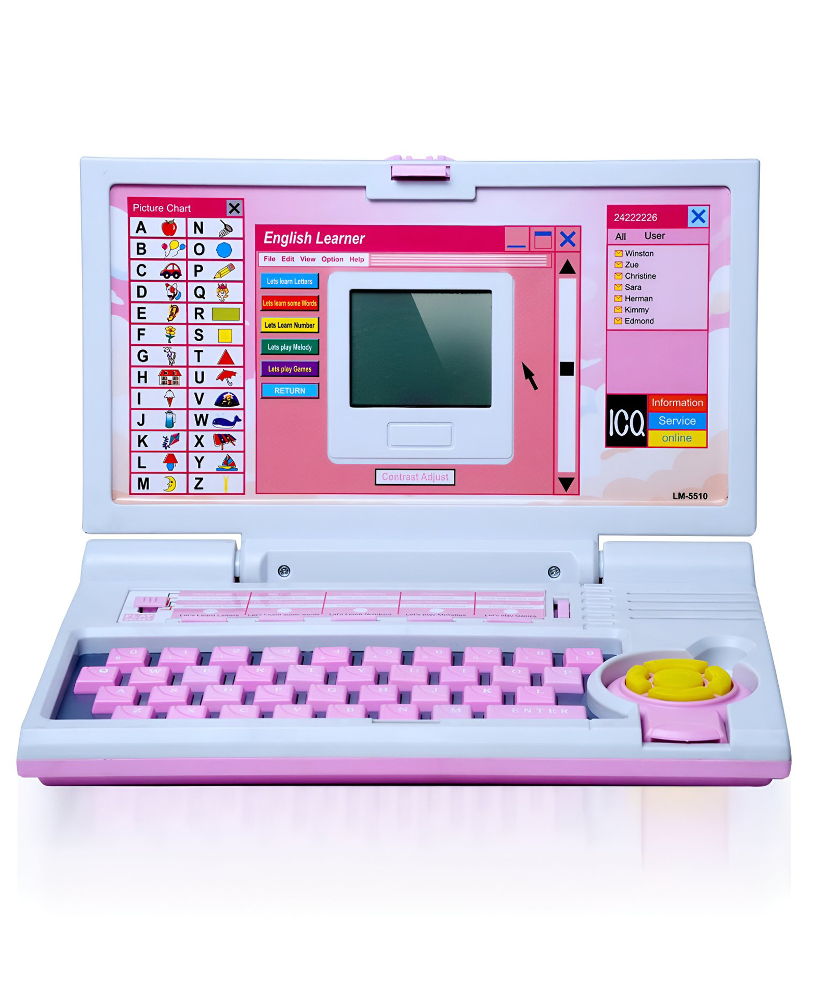 NEGOCIO 20 Fun Activity Laptop Learning Machine, Now Learn Letter, Words, Games, Mathematics, Music, Logic, Memory Tool- Pack of 1- Color May Vary-image-7