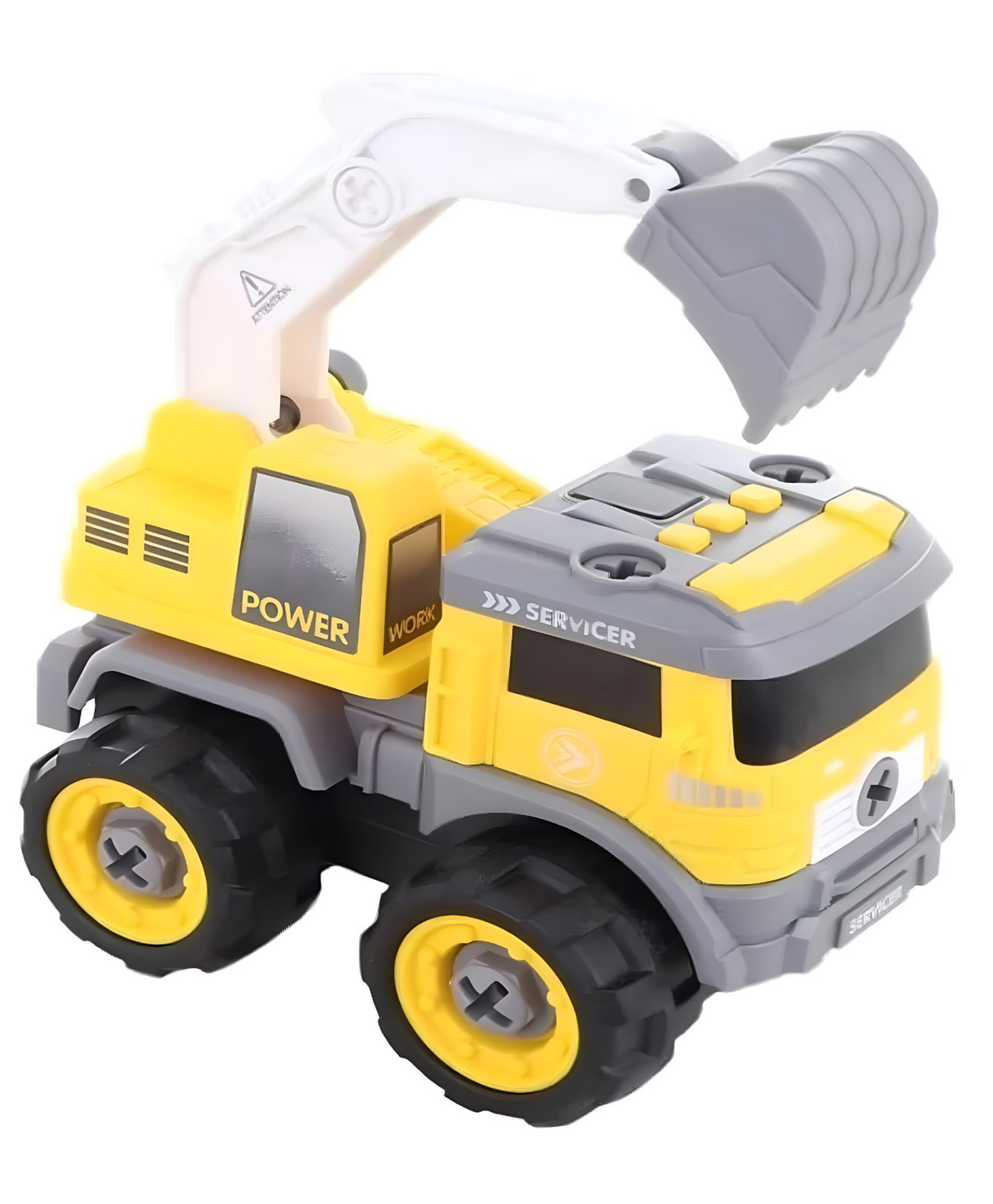 NEGOCIO Educational Toys Electric Screw Nut Dismantle and Assemble Remote Control Diy Engineering Truck - Pack of 1 - Color May Vary-image-19