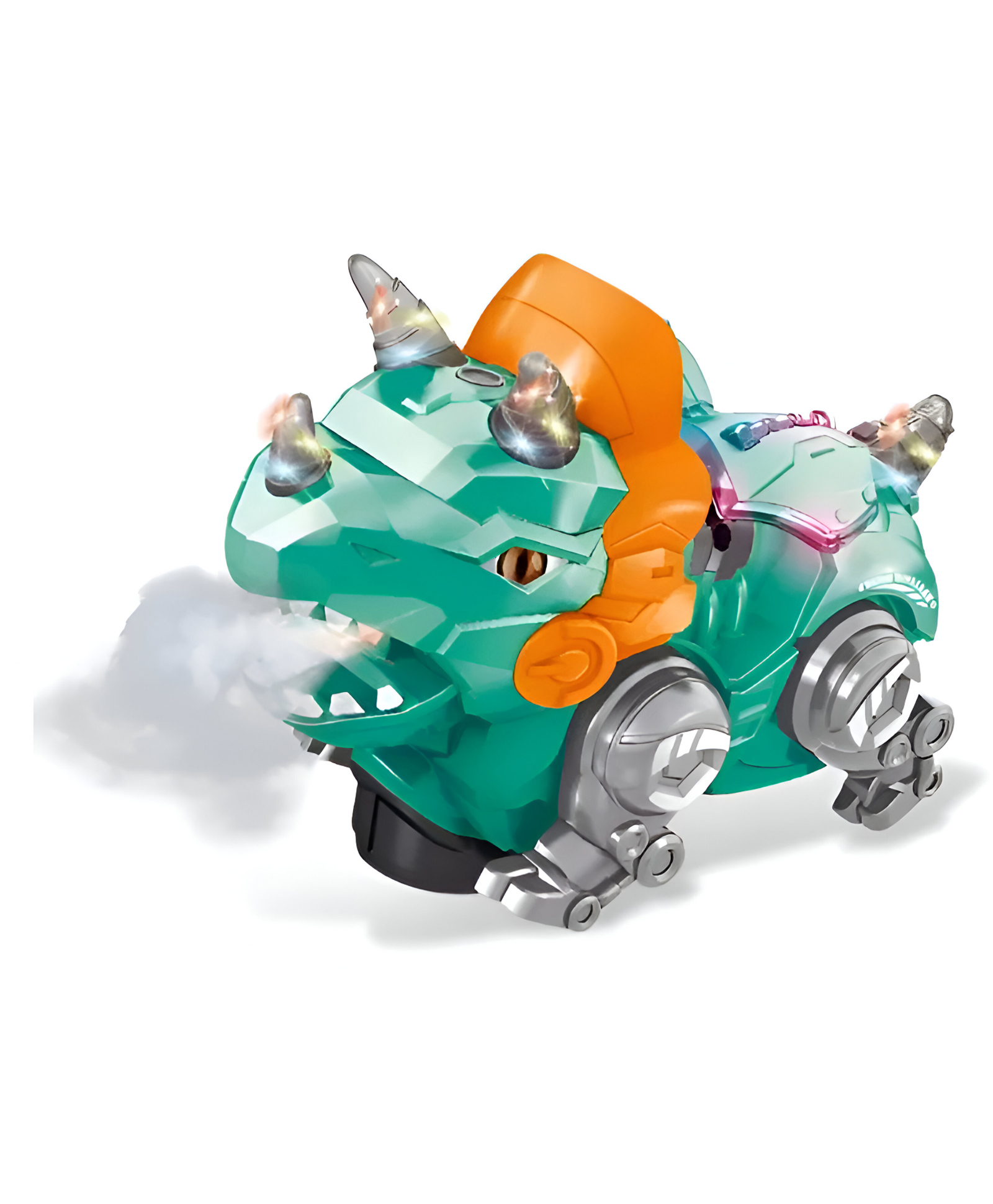 NEGOCIO Mist Spray Plastic Small Battery Dinosaur Electric Toy Car for Kids With Light Sound- PACK OF 1- COLOR MAY VARY-image-1