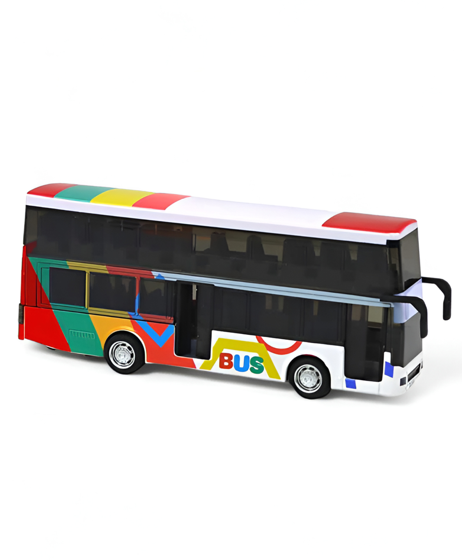 NEGOCIO Double Decker Bus Toy for Kids, Die Cast Alloy Pull Back Vehicles, Metro Electric Bus with Sounds and Lights,Toys- PACK OF 1- COLOR MAY VARY-picture-11