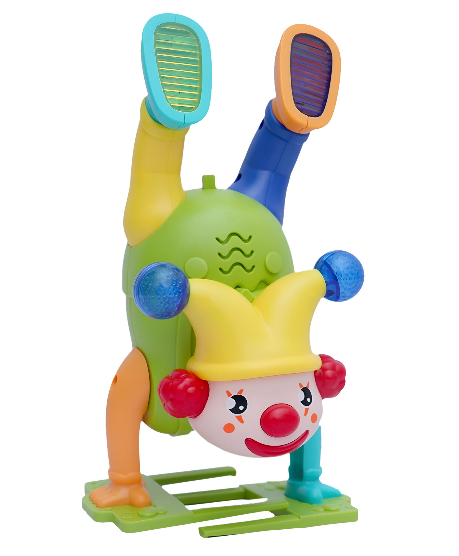 NEGOCIO Dancing Toy Walking Clown Toy With Music And Led Light Up Electric Musical Upside Down Fun Moving Toy for kids- PACK OF 1- COLOR MAY VARY-image-37