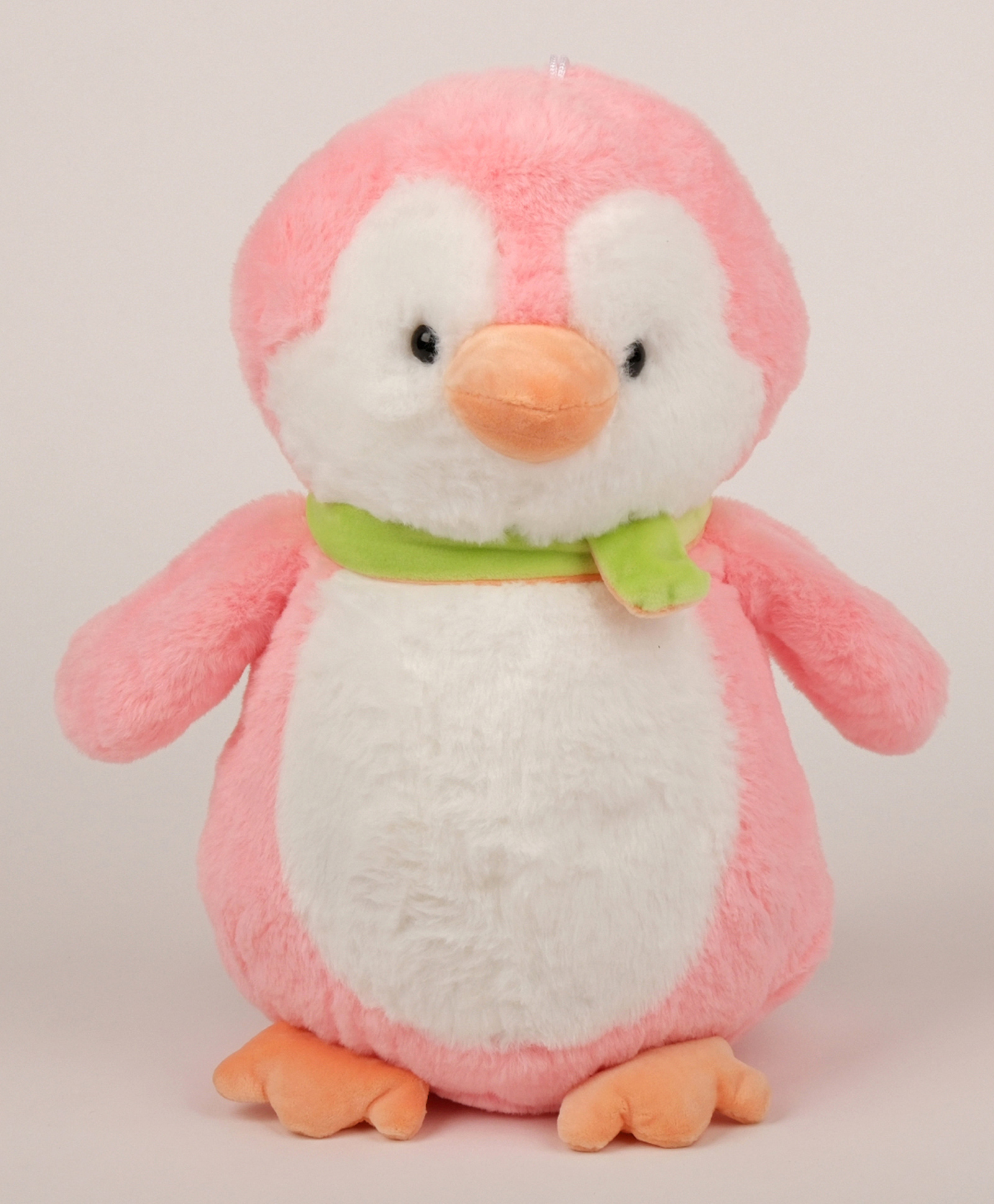 Dukiekooky Super Cute & Adorable Pink Penguin with Green Scarf Plush Soft Toy, Height - Height 30 cm-image-43