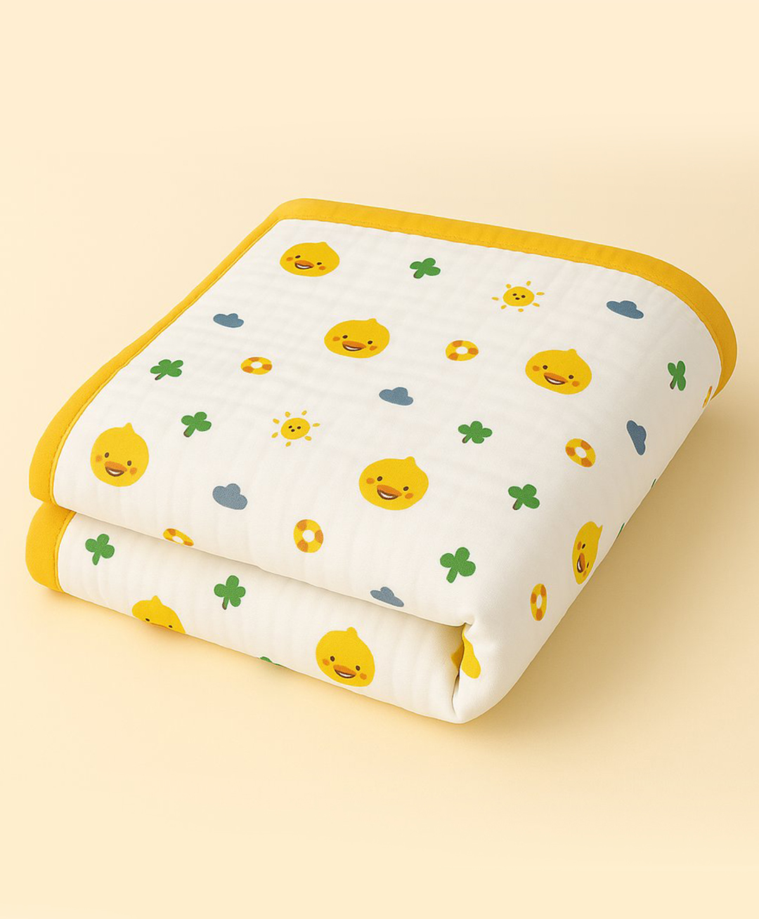 Muslin Magic Organic Cotton Super Soft Absorbent Muslin 6 Layer 1 Blanket - Chick-image-27