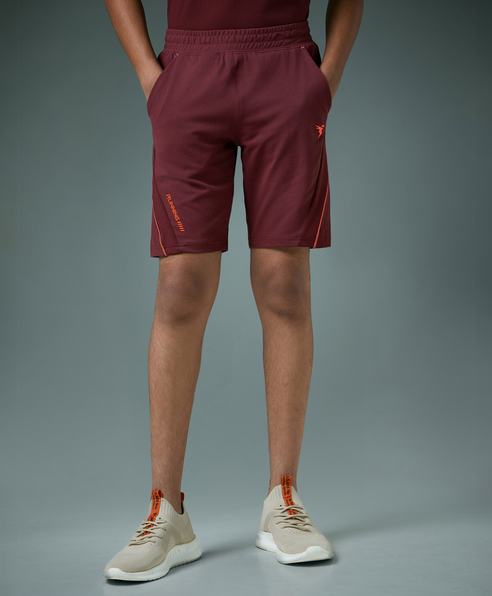 Technosport Knit Solid Quick Dry & Breathable Shorts - Brown-picture-11