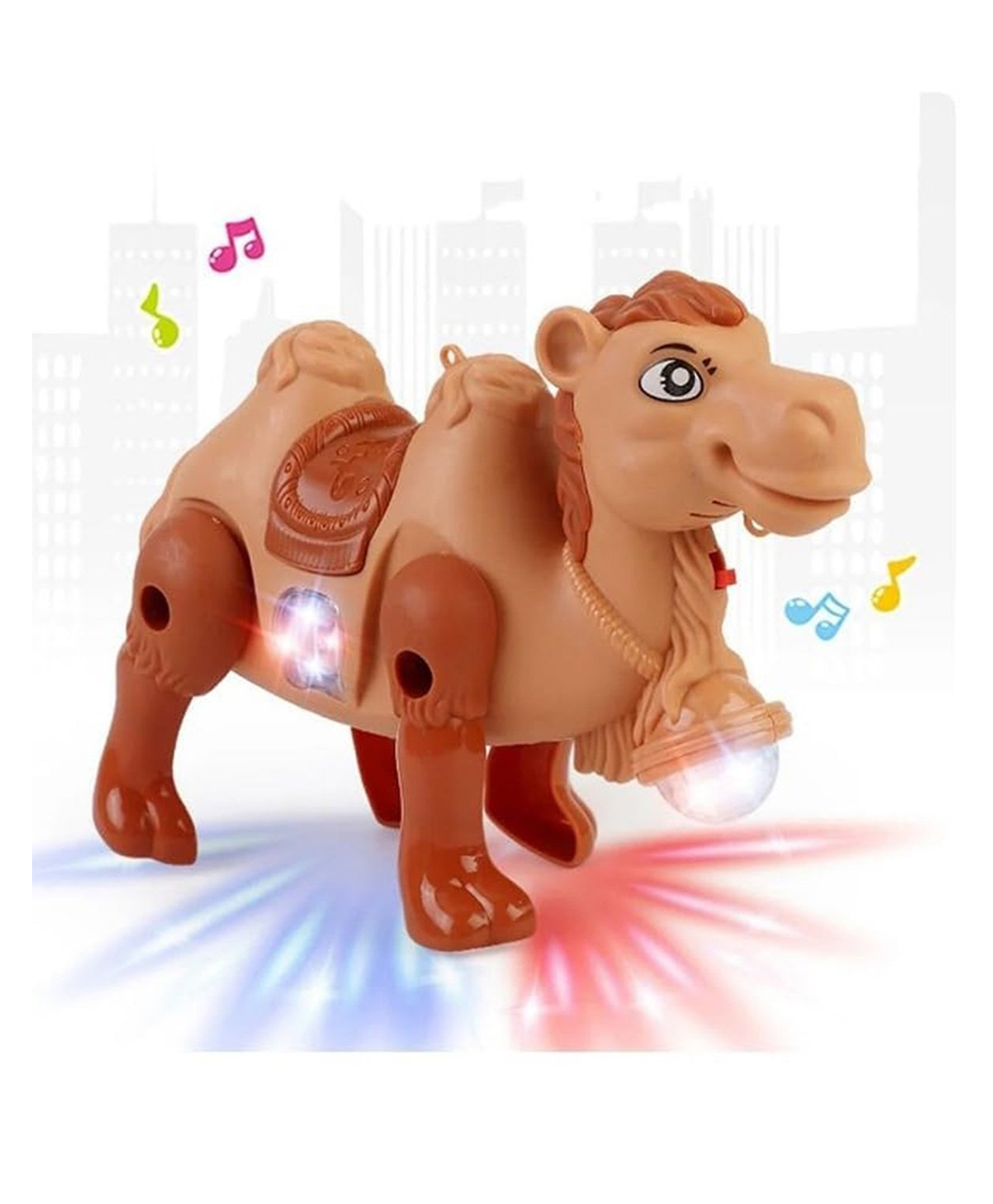 AKN TOYS Electric Glowing , Music Camel Toy Interactive Toy With Sound and Motion -pack of 1 - ( Color May Vary )-picture-5
