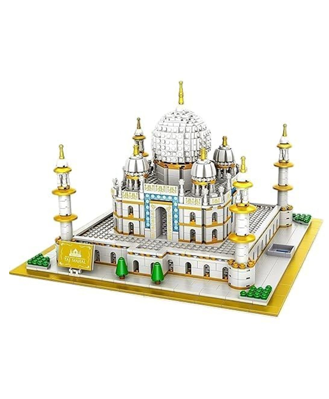 AKN TOYS -pack of 1 - ( Color May Vary ) Taj Mahal Building Blocks Set , 2012 Pcs Nano Mini Architecture Model Kit , Iconic India Monument Diy Brick Toy for Kids & Adults-image-40