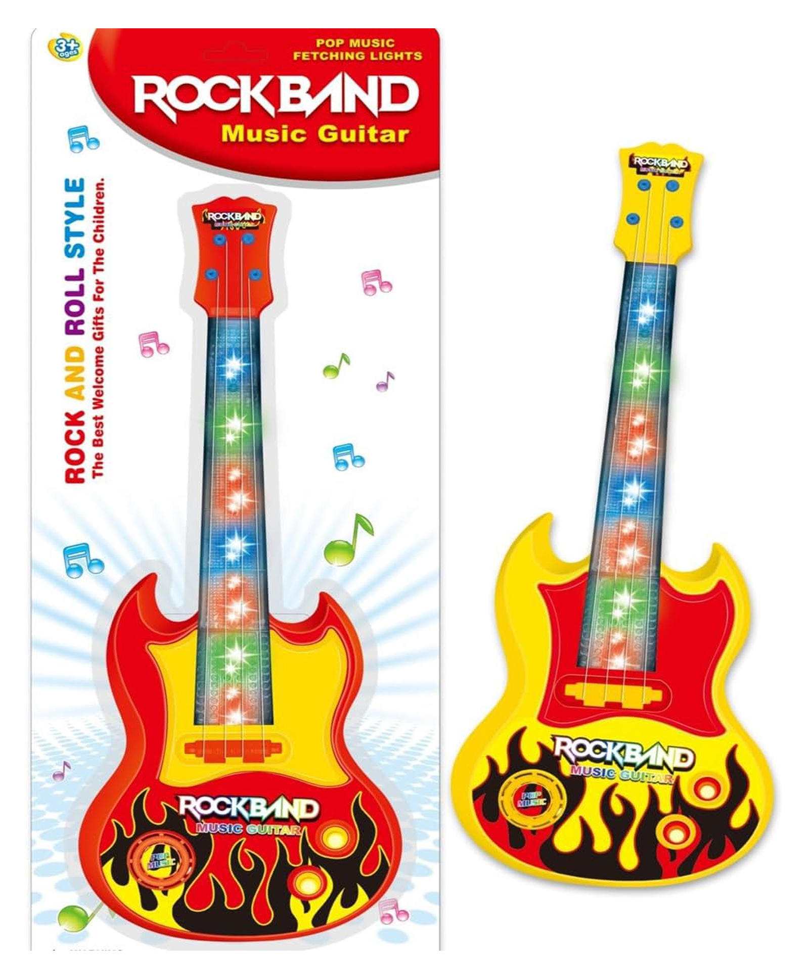 AKN TOYS Battery Operated Rock Band Guitar Toy with Light Sound and Music for Kids -PACK OF 1 - ( COLOR MAY VARY )-picture-40