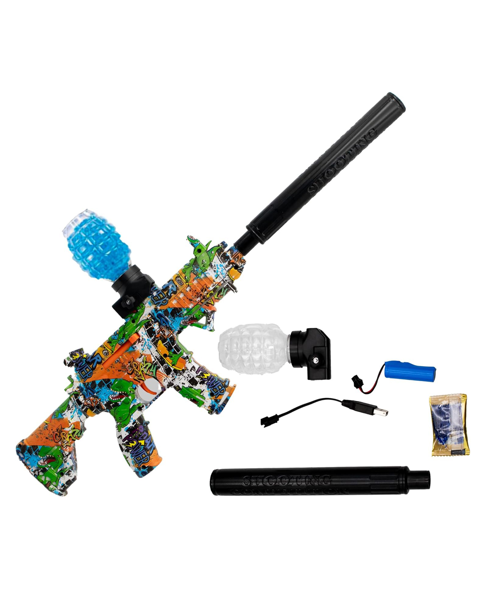 AKN TOYS Gel Ball Blaster Toy With Water Beads - Eco-friendly Multi Shape Toys -pack of 1 - ( Color May Vary )-image-26