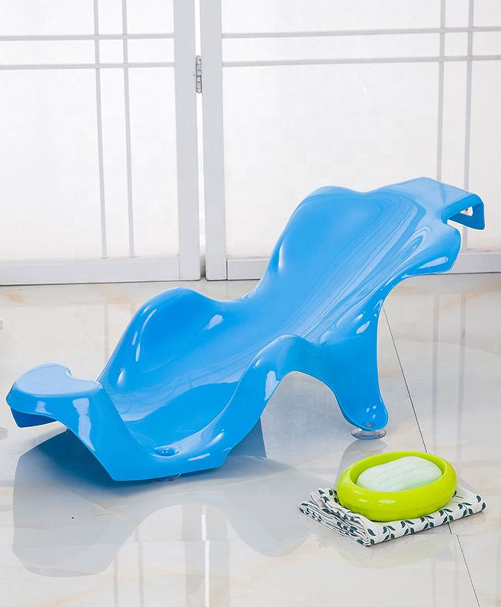 Zyamalox bathing sling for babies fun bath time comfortable bathing position bath toy for babies premium quality (Blue)-picture-19