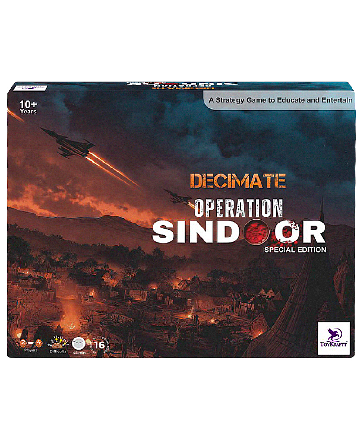 TOYKRAFTT Decimate Operation Sindoor Special-Edition Board & Memory Game with Bonus Comic Book, Strategic Family Gameplay for Kids Age 10+-image-46