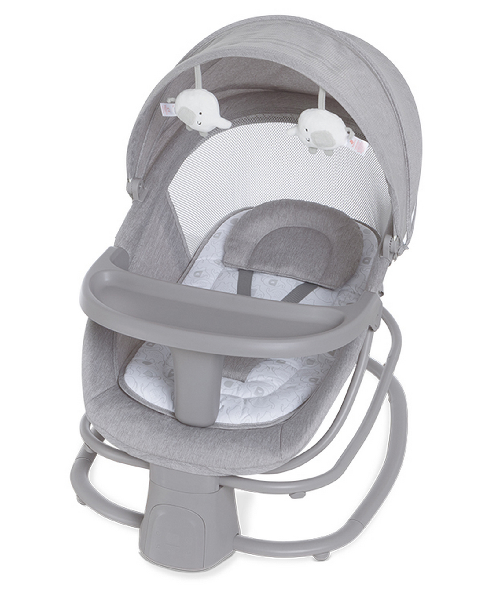 Mastela Baby Deluxe 4in 1 Swing & Rocker Grey Birth+ to 36M-image-11