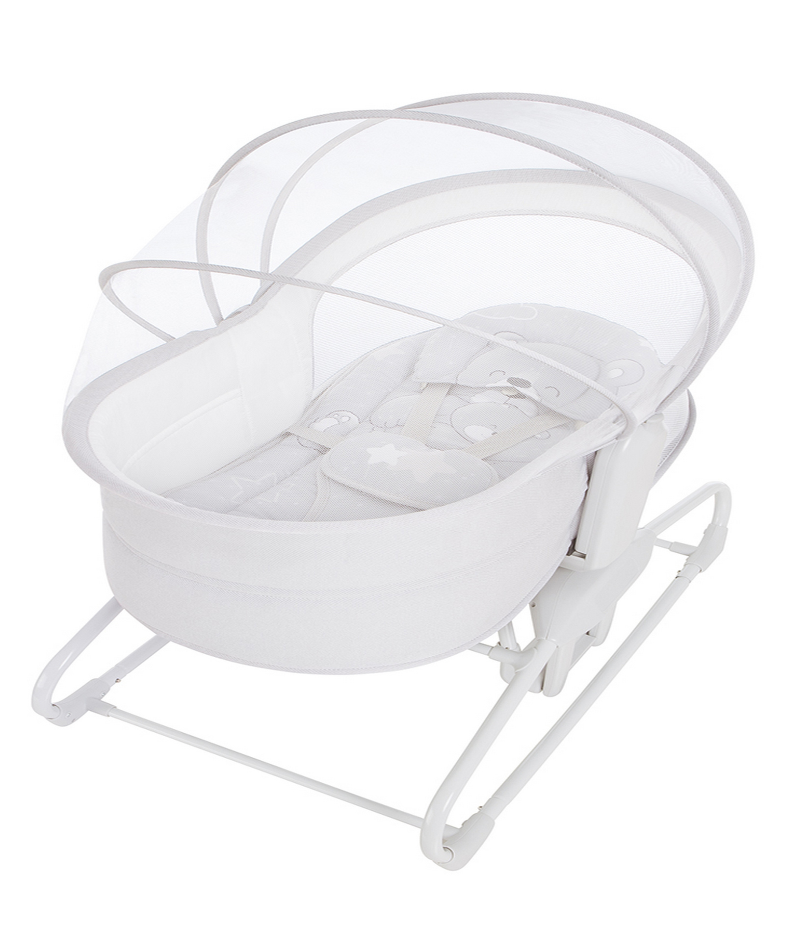 Mastela 4 in 1 Swing & Bassinet White Birth+ to 36M-image-2