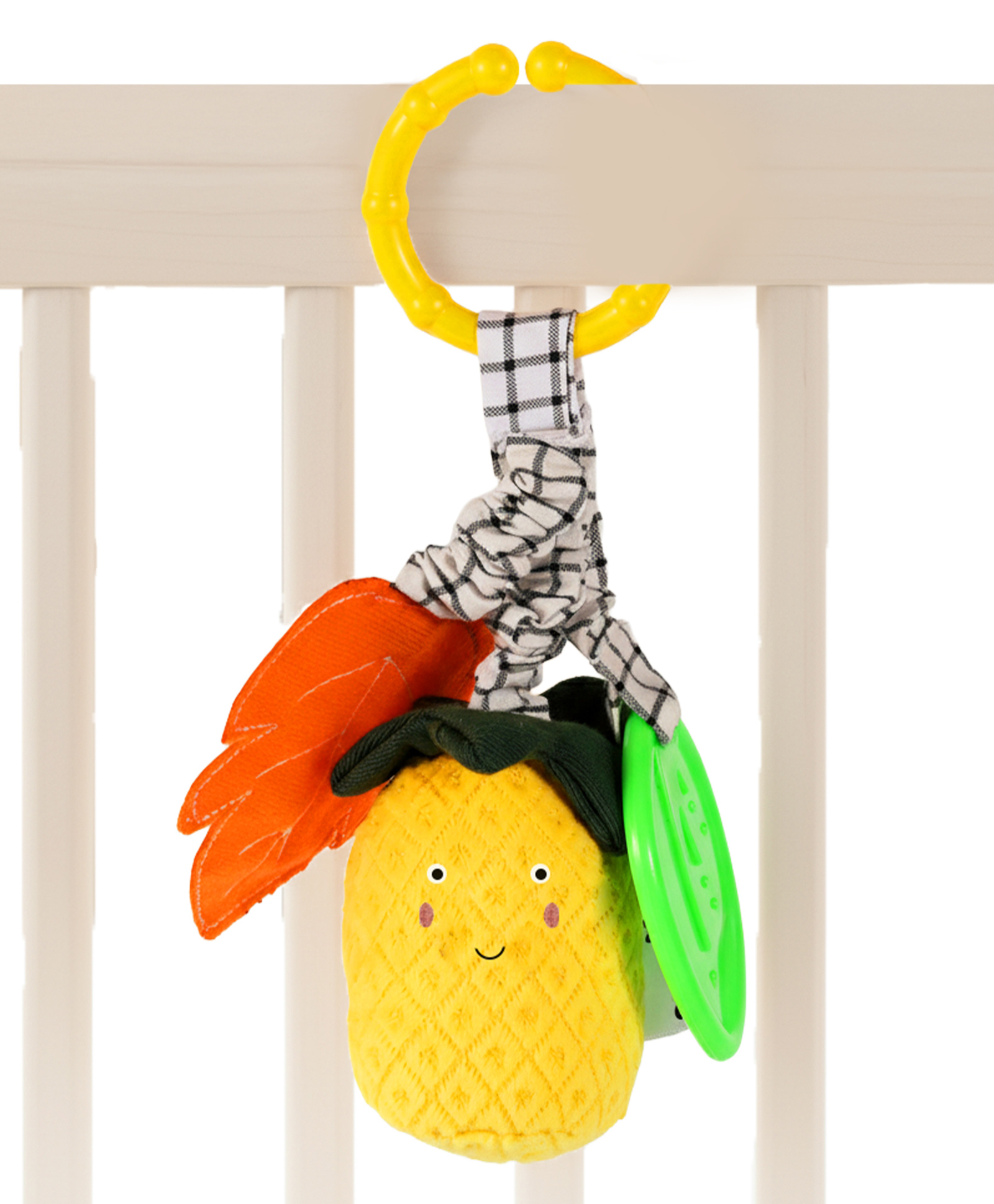 Nuluv Pineapple Rattle Soft Toys - Multicolour-image-26
