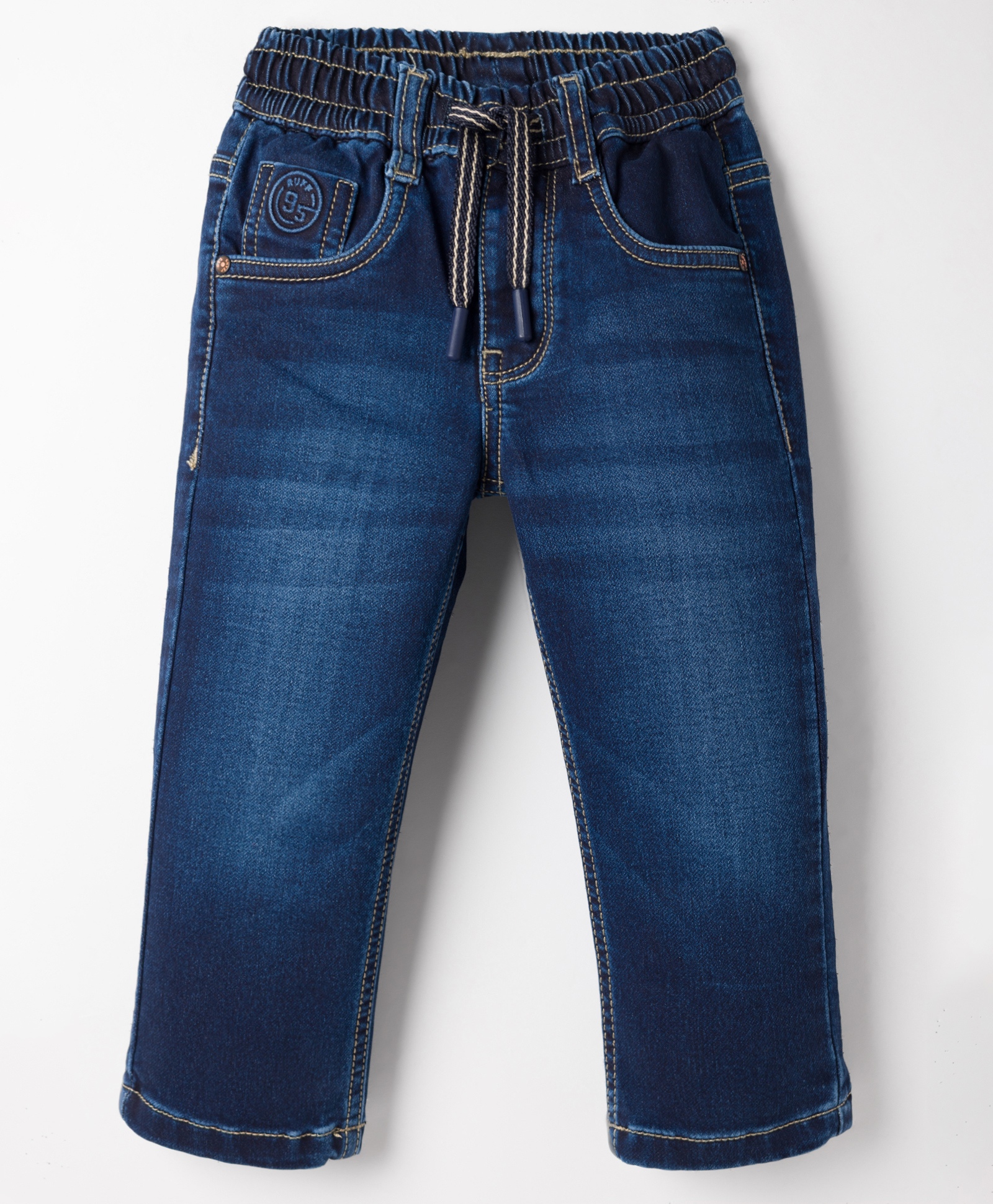 RUFF Denim Woven Full Length Washed Jeans - Navy Blue-picture-33