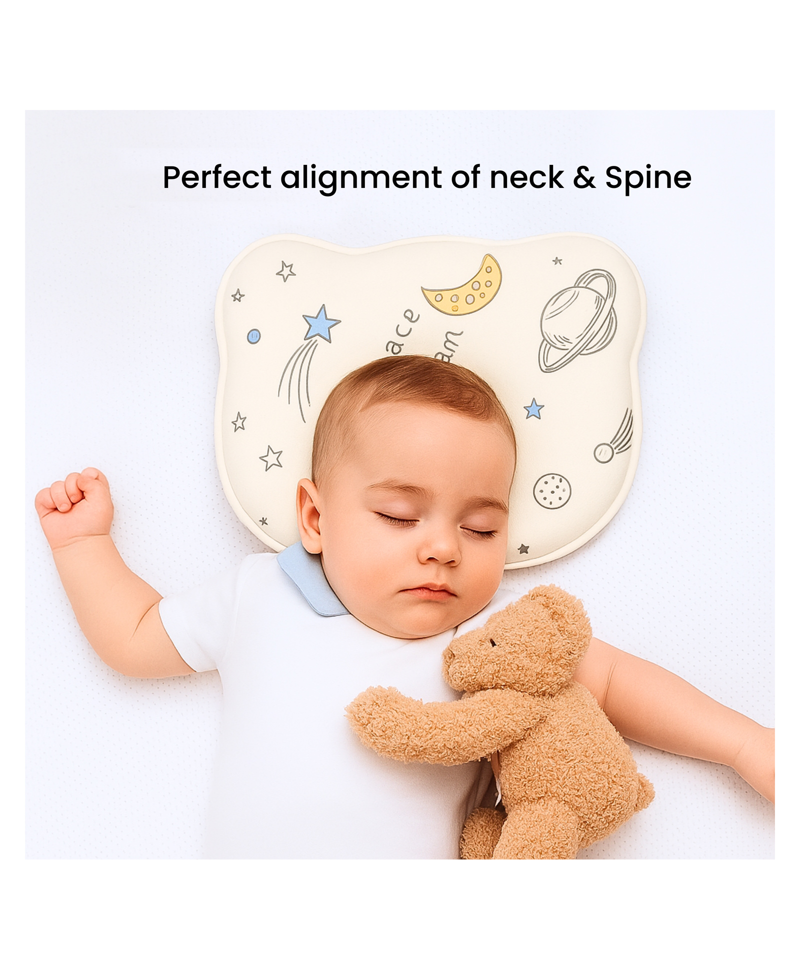 VOIDROP Memory Form baby Pillow Space Printed-picture-24