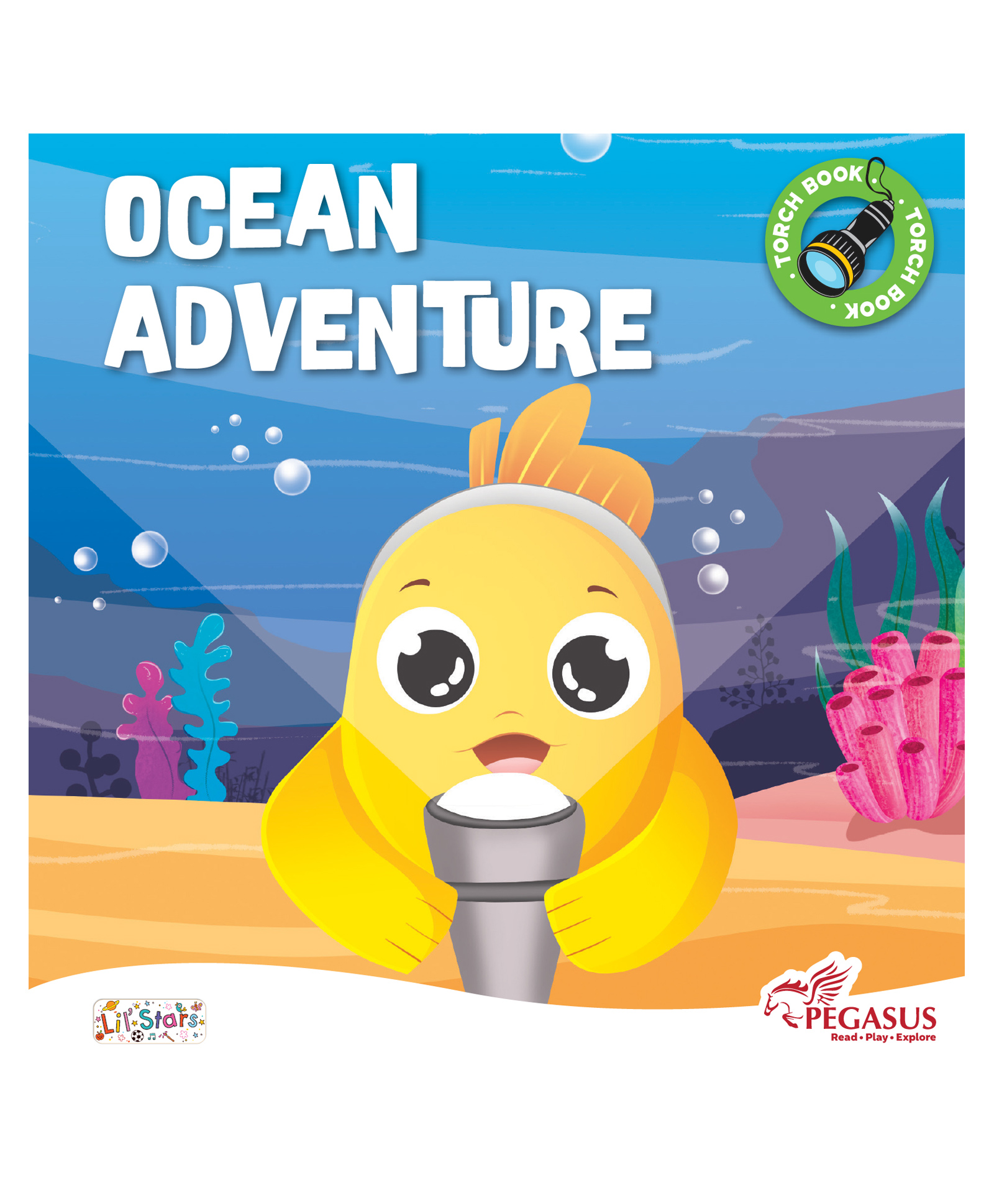 Ocean Light-Up Torch Board Book for Toddlers - Interactive Bedtime Story with Built-in Flashlight | Perfect Newborn & Baby Gift - English-image-40