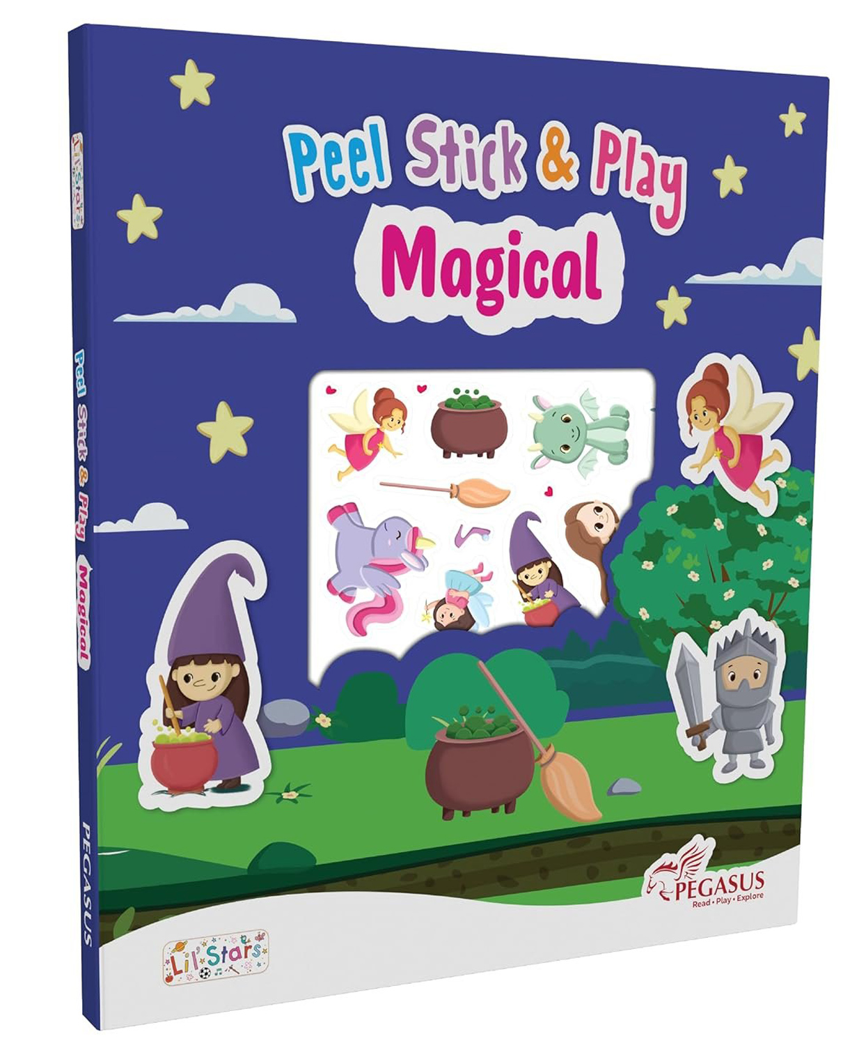 Peel, Stick, and Play Magical Reusable Puffy Stickers Book for Kids Interactive Activity Book with 100+ Stickers for Enchanting Fun Educational & Mess-Free Play for Toddlers & Preschoolers-image-10