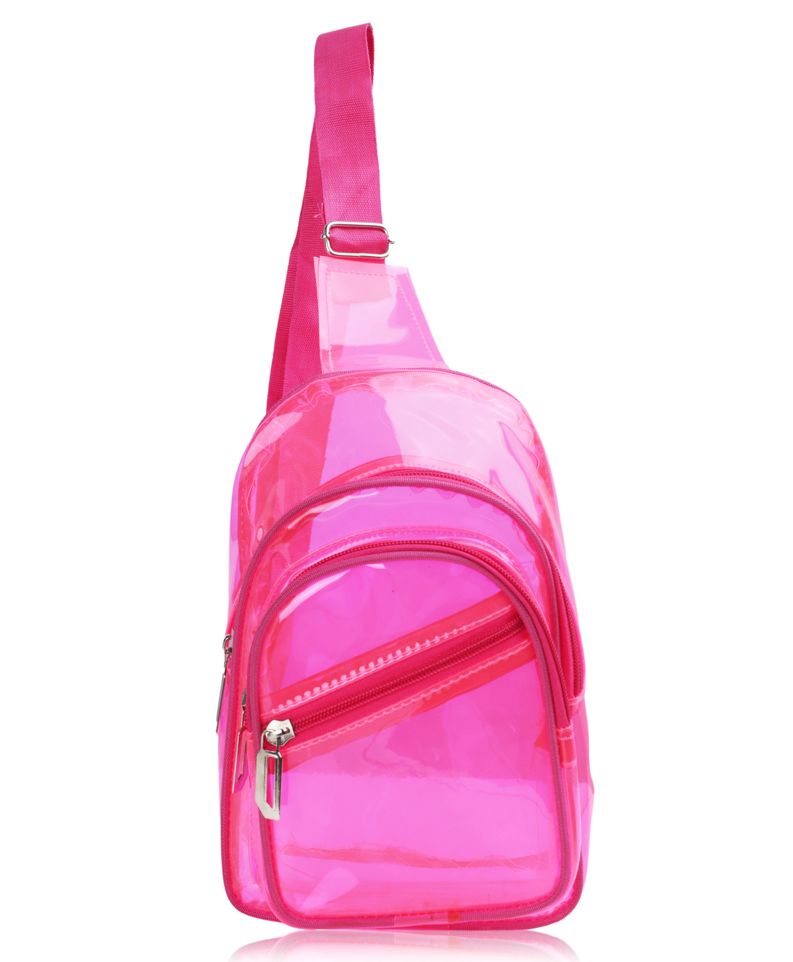 Echo Boomers Transparent Crossbody Backpack-Pink-image-38