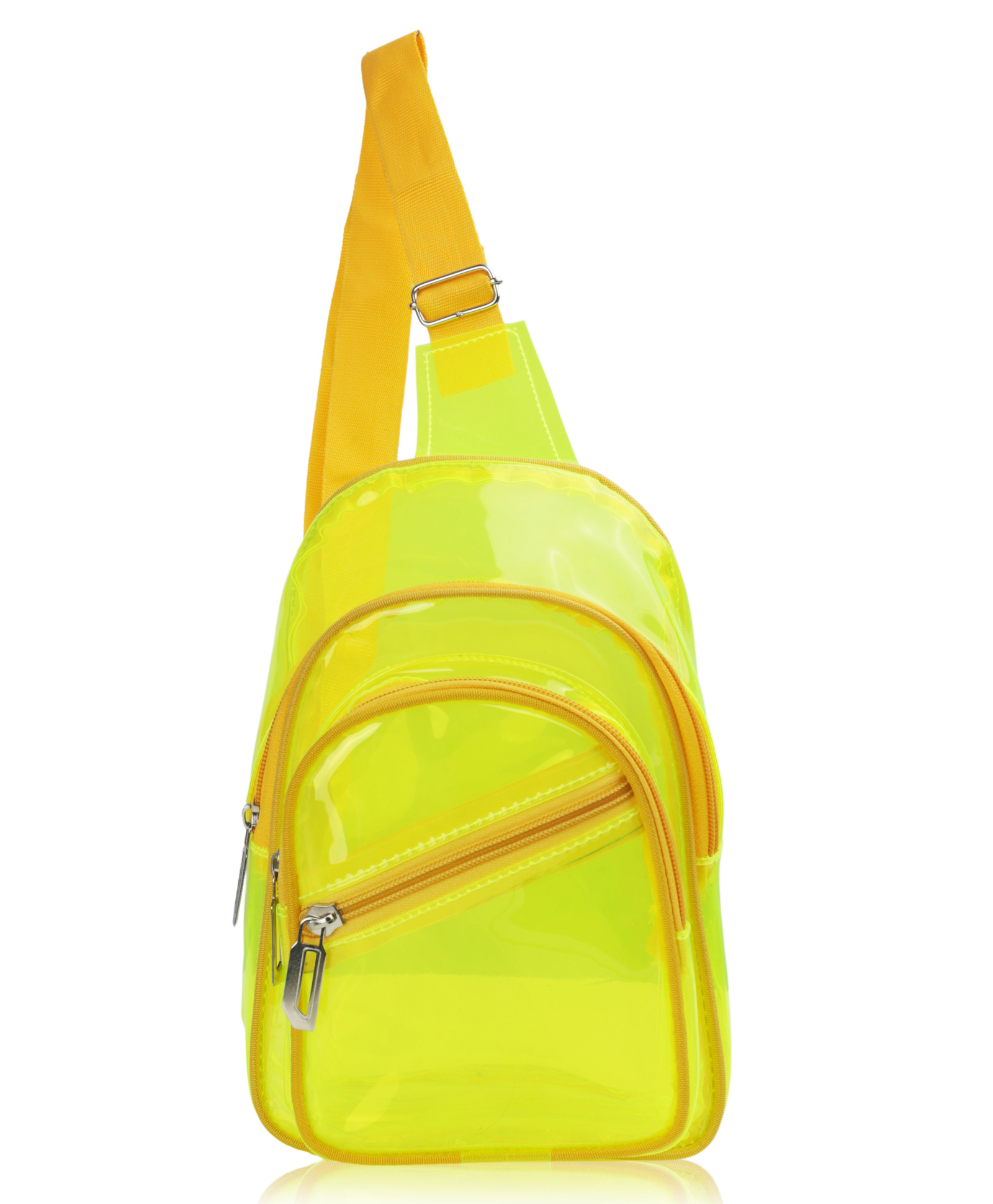 Echo Boomers Transparent Crossbody Backpack - Yellow-image-9