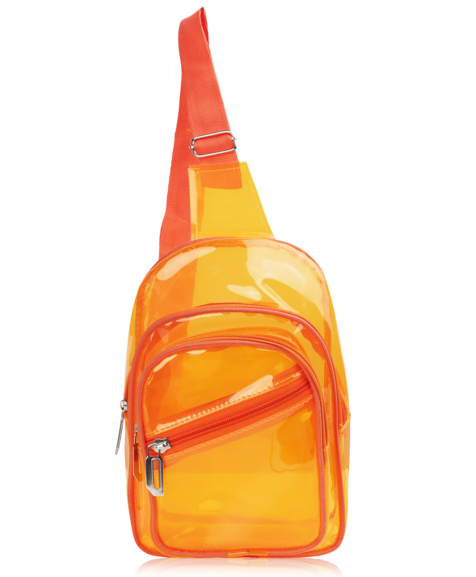 Echo Boomers Transparent Crossbody Backpack - Orange-image-37