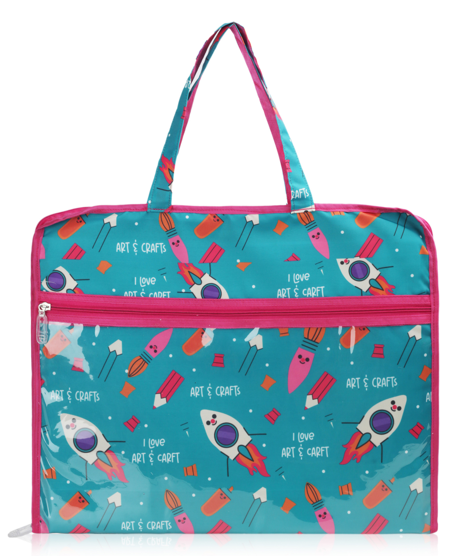 Echo Boomers Multipurpose Folder Bag | Stationery Organizer & Document File Bag (Aqua)-image-44