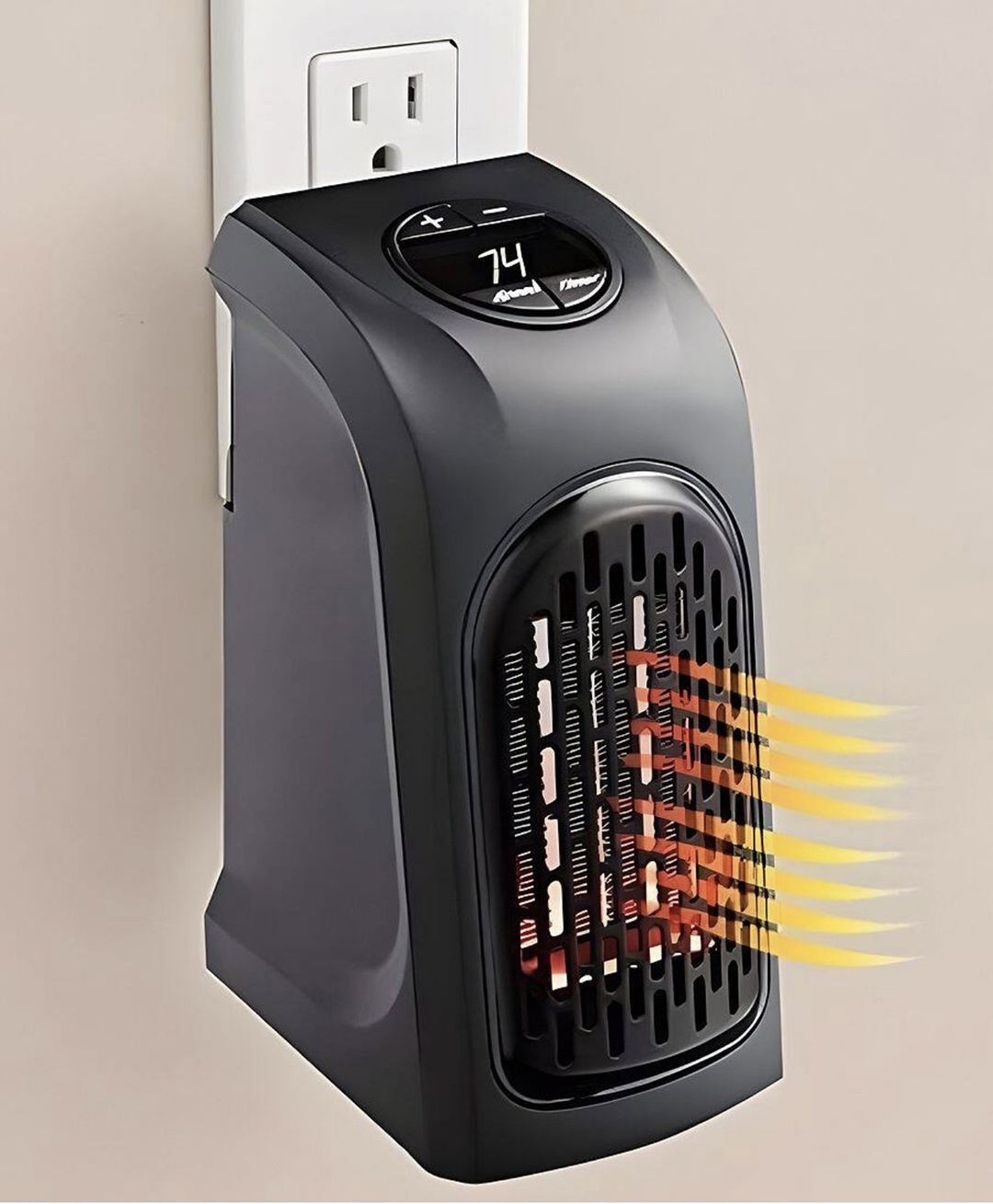ARCADE TOYS Electric Handy Room Heater, 400 Watts, Wall-Mounted for Home, Bedroom, Living Room, Kitchen, Bathroom, Camping, Travel - PACK OF1 - COLOR MAY VARY-image-3