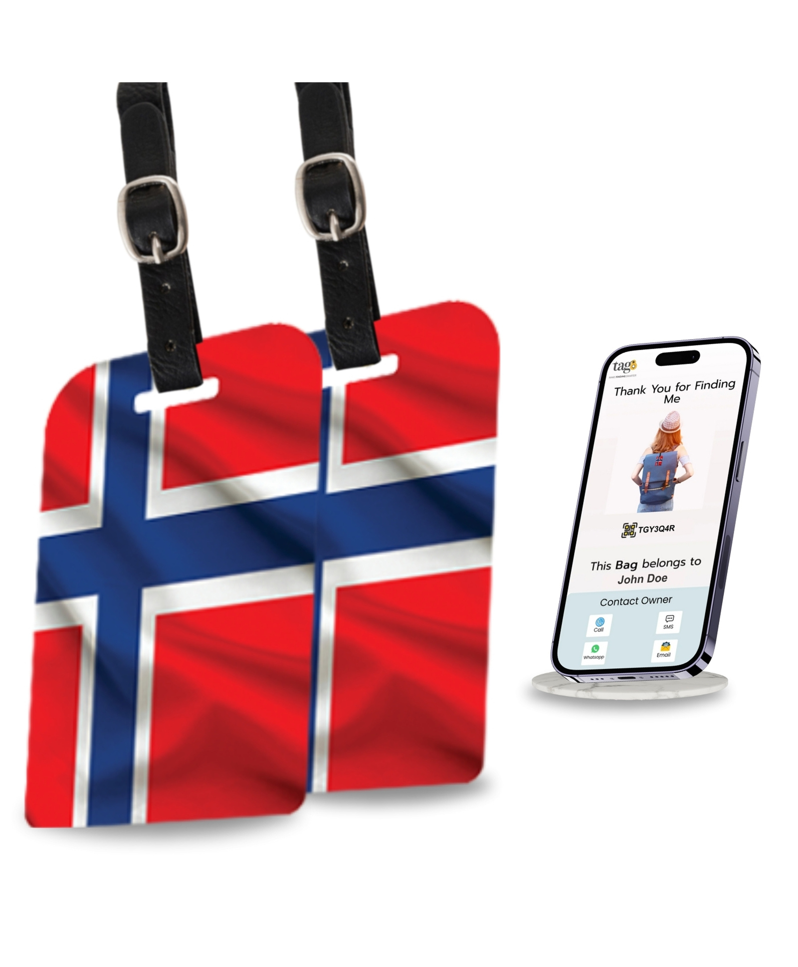 tag8 Sydney Smart Bag tag |Trendy Luggage tag ID Fashionable Digital Name tag | Airline Compliant, SITA World Tracer Code Enabled | Travel Gift idea, Collectible, [Pack 2]-picture-22