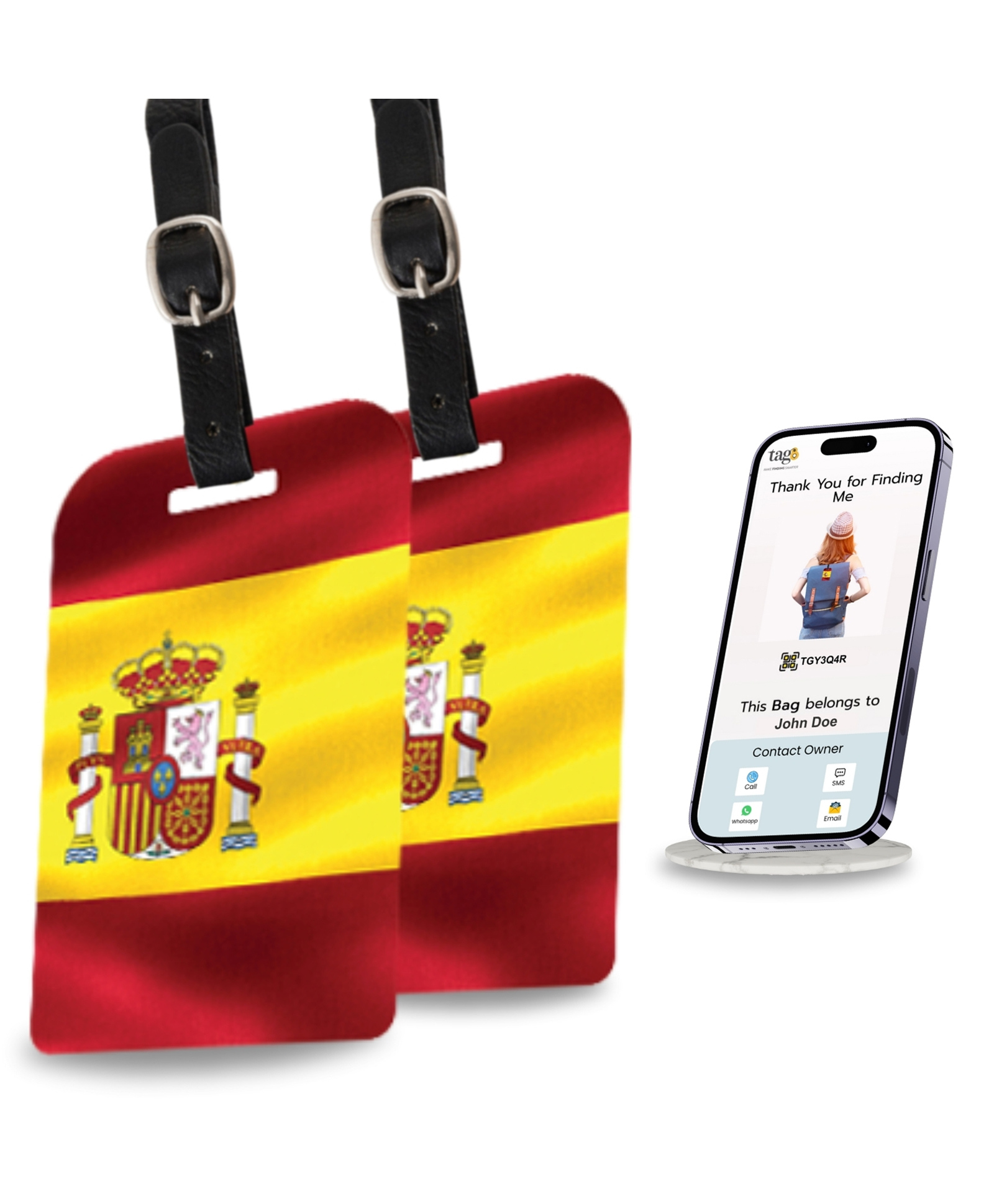 tag8 Medical Equipment Smart Luggage Tag ID |Bag Tag for Respiratory Devices, CPAP, Surgical Equipment, Medical Device | Airline Compliant | SITA World Tracer Code Enabled | Gift idea, [Pack 2]-picture-23