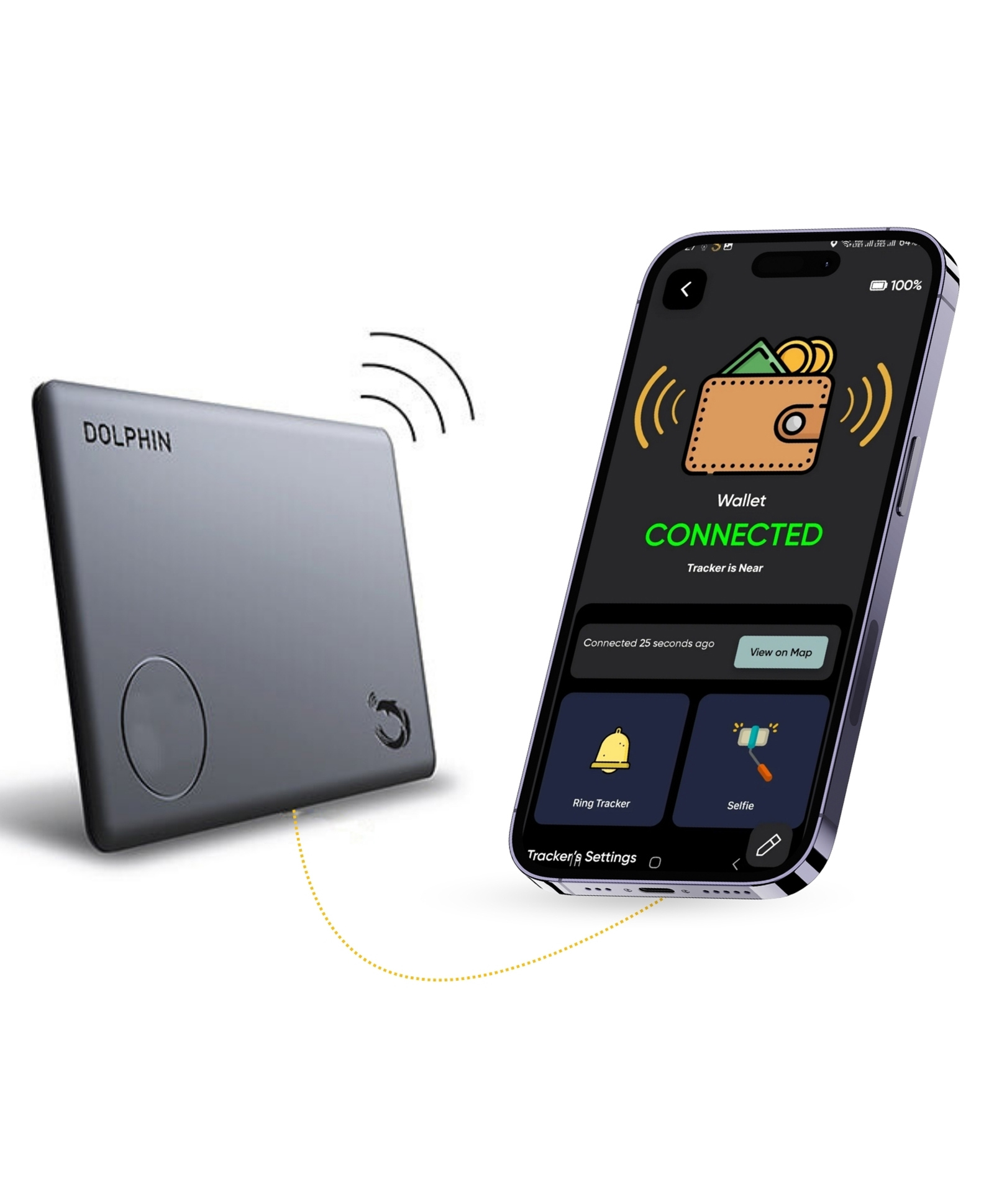 tag8 Dolphin Smart Sleek Card Tracker, Android Compatible, Alternative to GPS Tracker for Locating Items Within Approximate Distance, Bluetooth Luggage & Wallet Tracker, 1 Piece, Black-picture-12