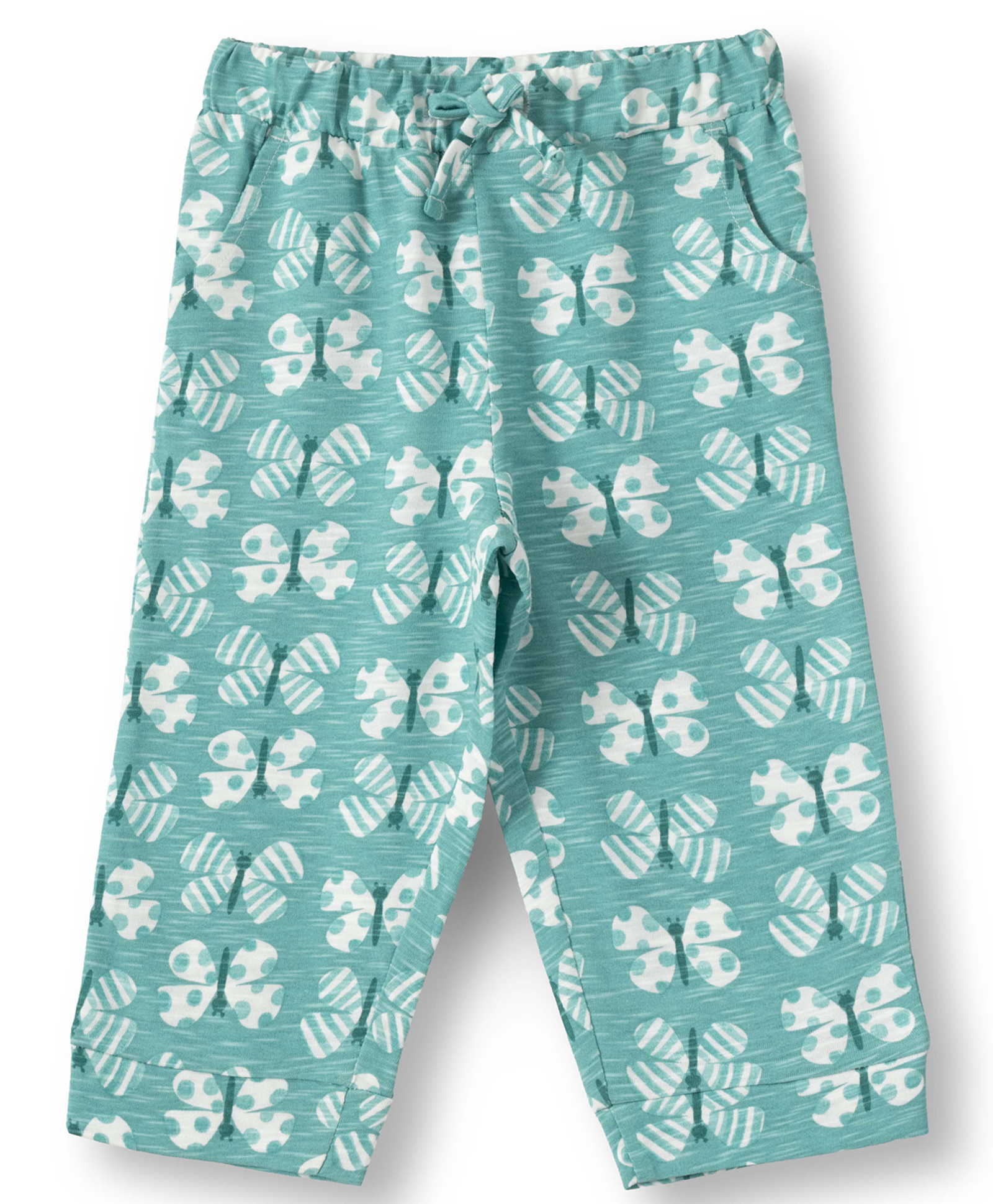 JusCubs Cotton Knit Butterflies Printed Pajamas - Green-picture-27