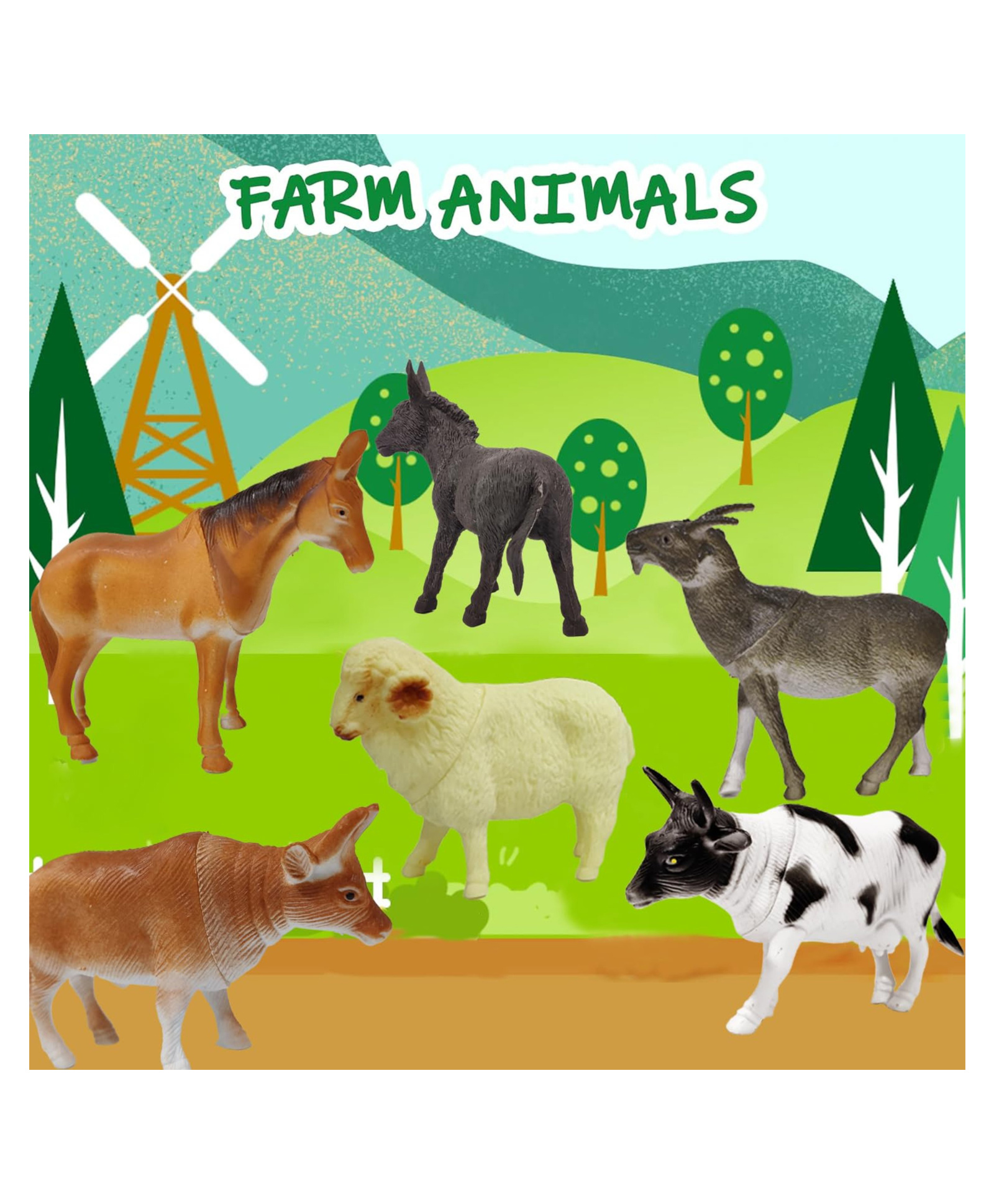Lumo Brilliant Toys Farm Animal Toy Set For Kids | Includes Farm Animal Playsets | Ideal for Birthday and Return Gifts | Educational Toyset for Kids - Multicolor-image-9