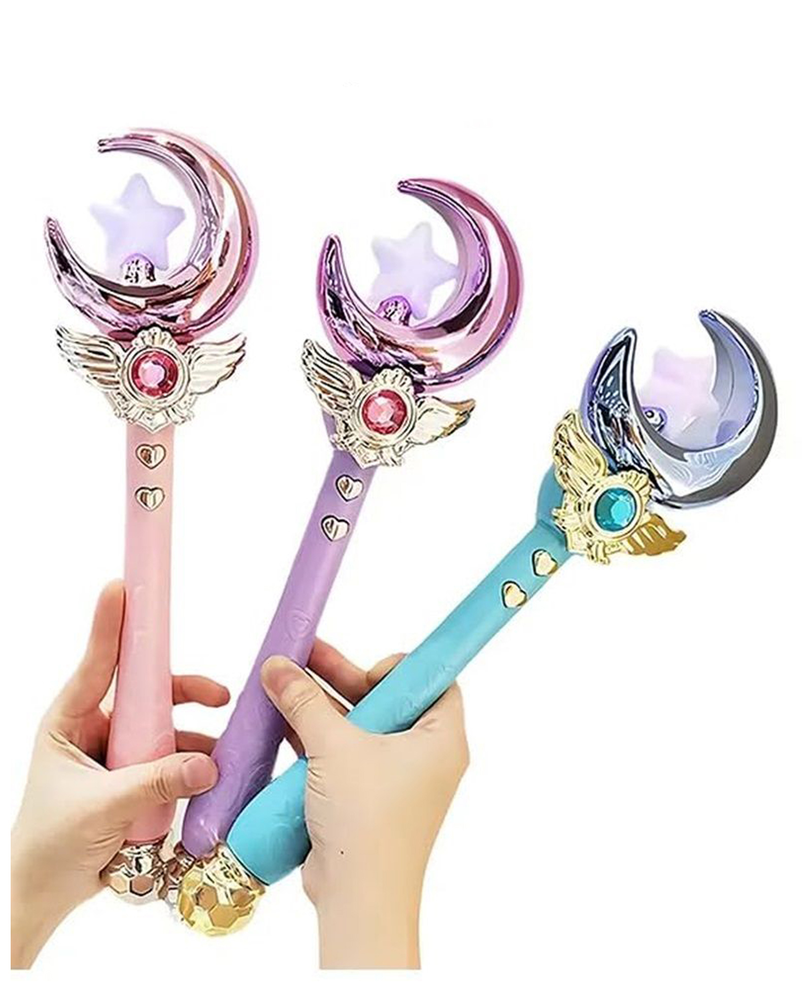 Azhari Magic Princess Wand Moon Styling Stick Flashing Toy with Music and Light for Kids Pack of 1-picture-13