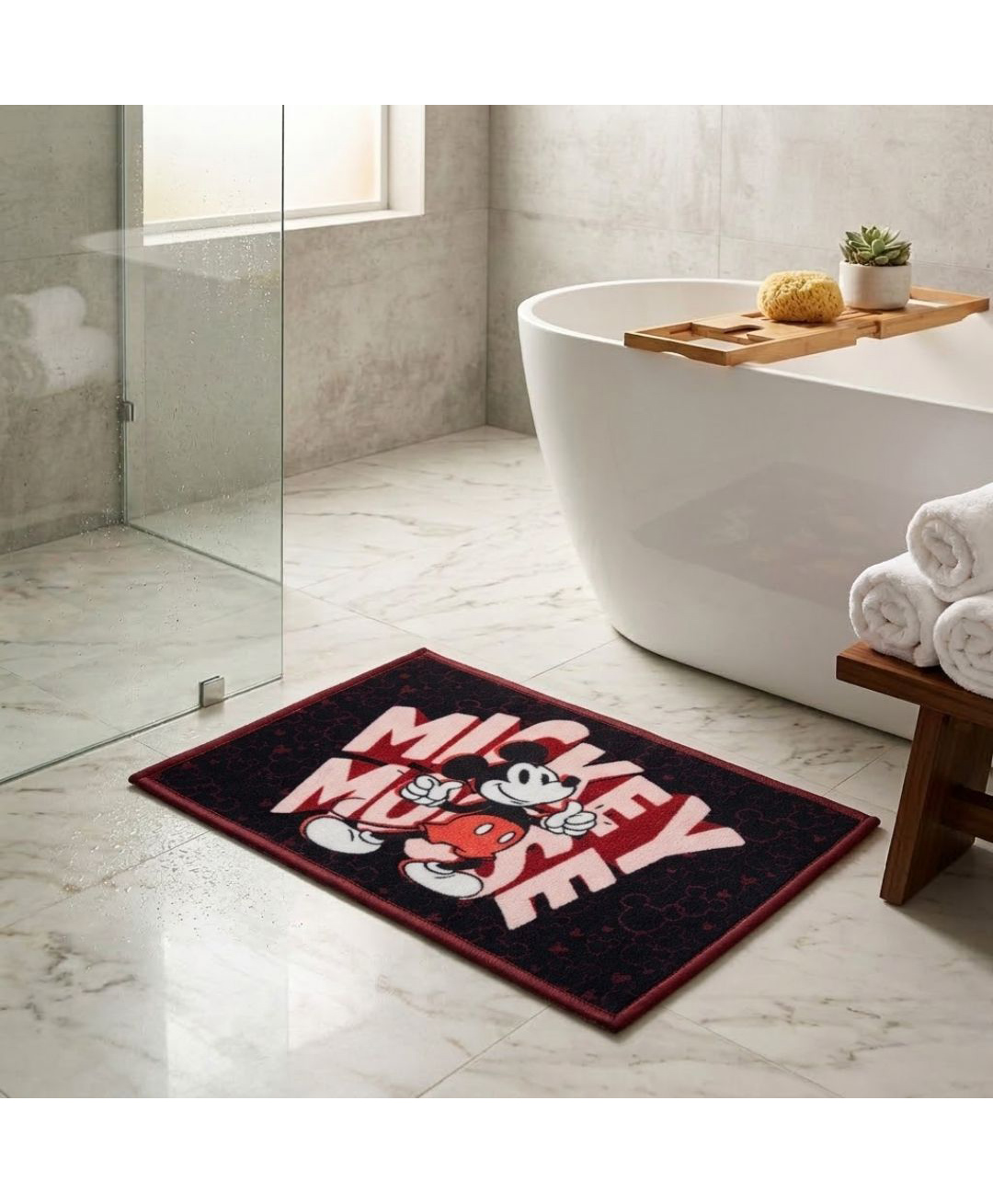 Athom Living Disney Mickey Mouse Multiple colored Kids Premium Nylon Doormat, With Latex Backing, Anti-Skid Doormat, 37 x 57 cm, Pack of 1-picture-14