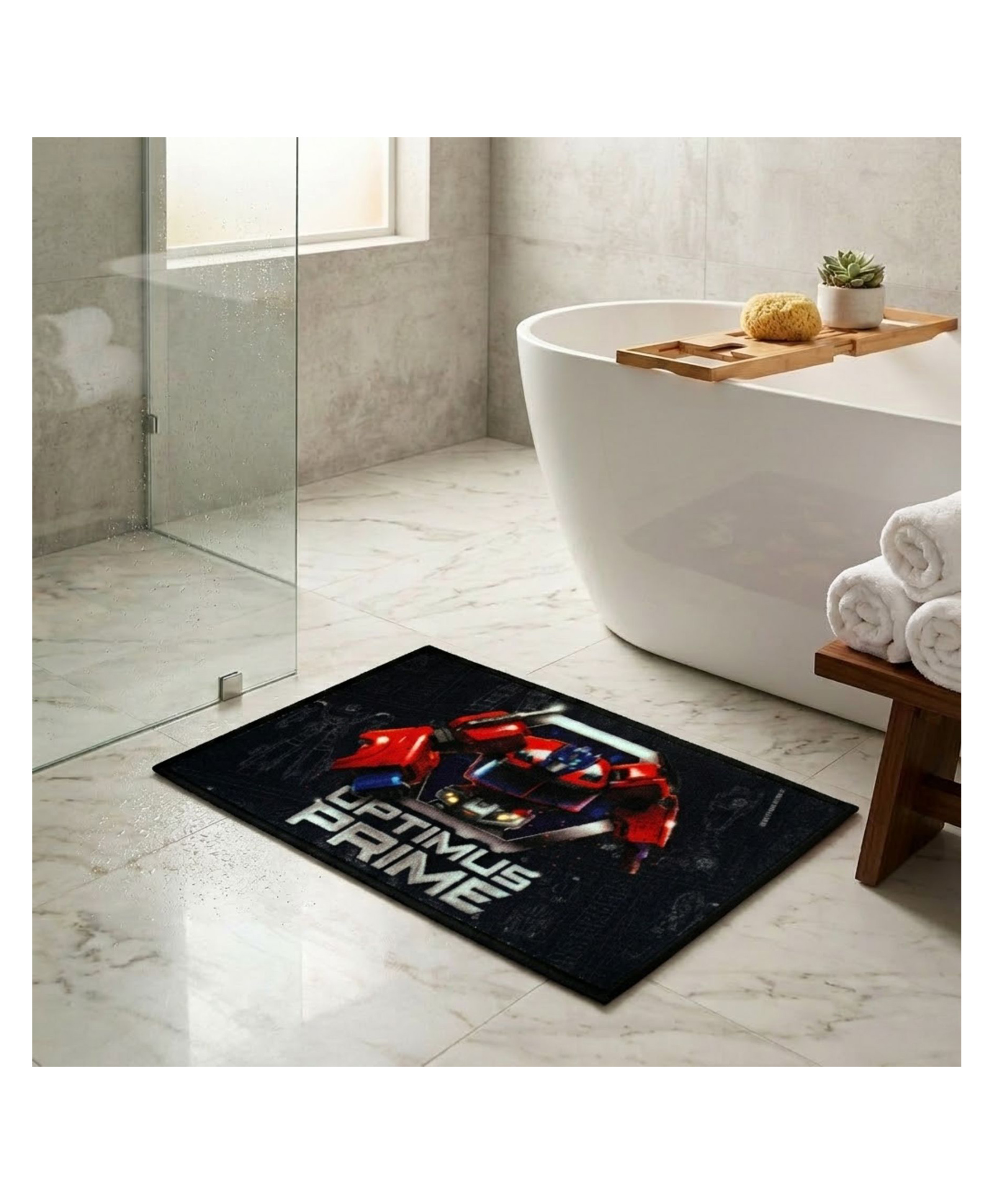 Athom Living Transformer Opimus Prime Themed Kids Multicolor Premium Nylon Doormat, With Latex Backing, Anti-Skid, 37 x 57 cm, Pack of 1-image-46