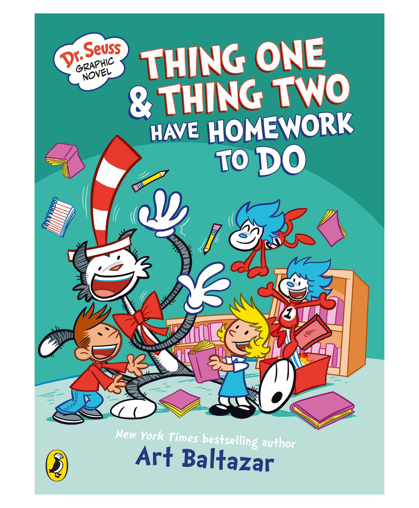 Dr Seuss Graphic Novel: Thing One and Thing Two Have Homework to Do By Art Baltazar - English-image-43