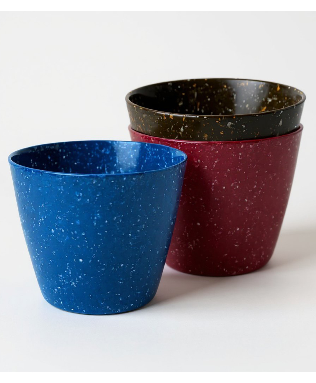 Glastel Flower Planter Pot Best for Terrace/Balcony/Home/Office Decor Divine - Set of 3-image-23