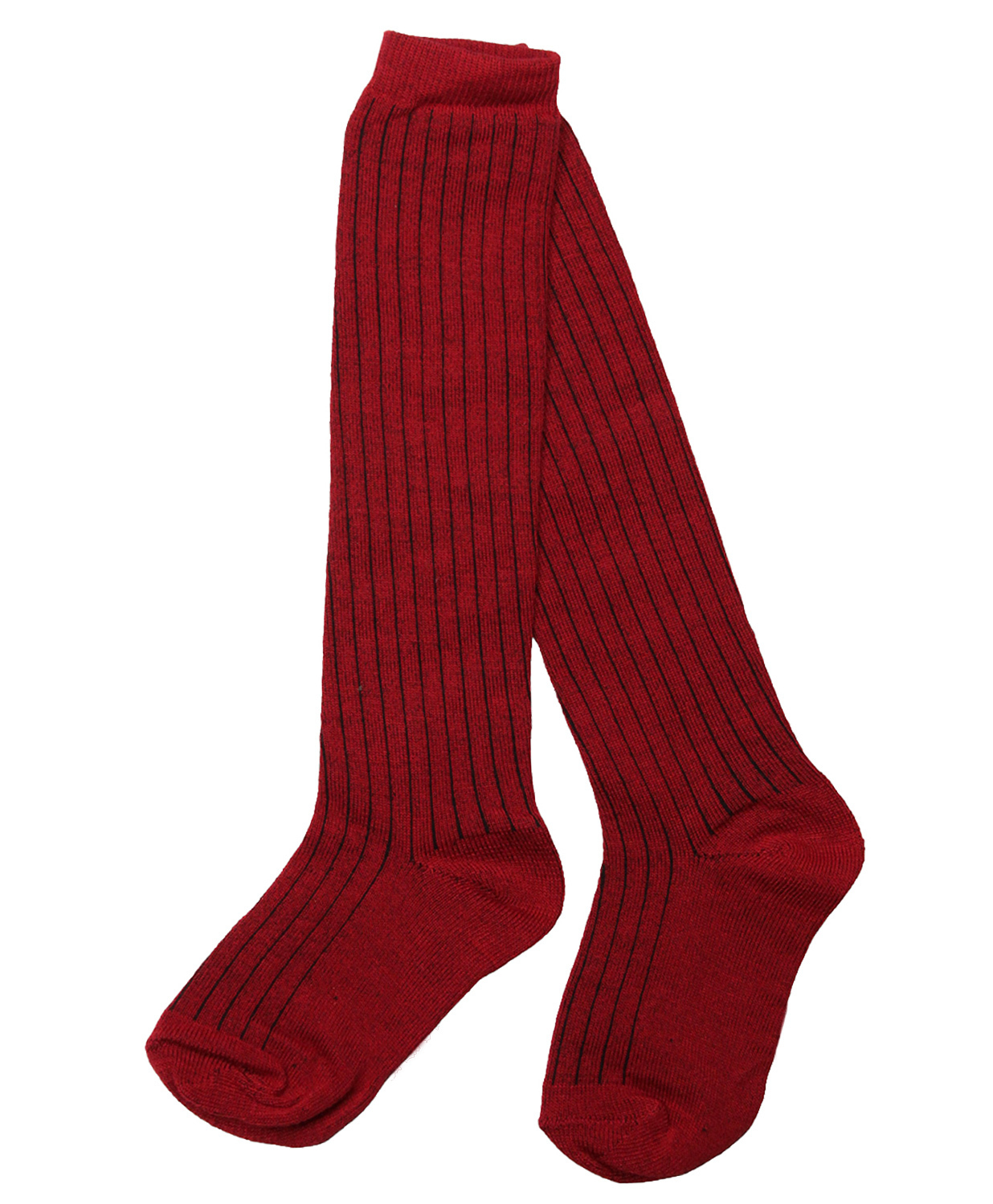 Neska Moda Cotton Elastane Striped Socks - Red-picture-24