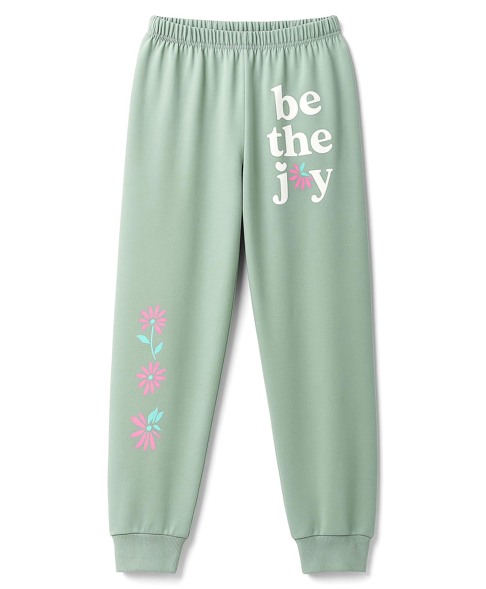 Tango Looper Knit Full Length Lounge Pant With Text Print - Pink-image-16