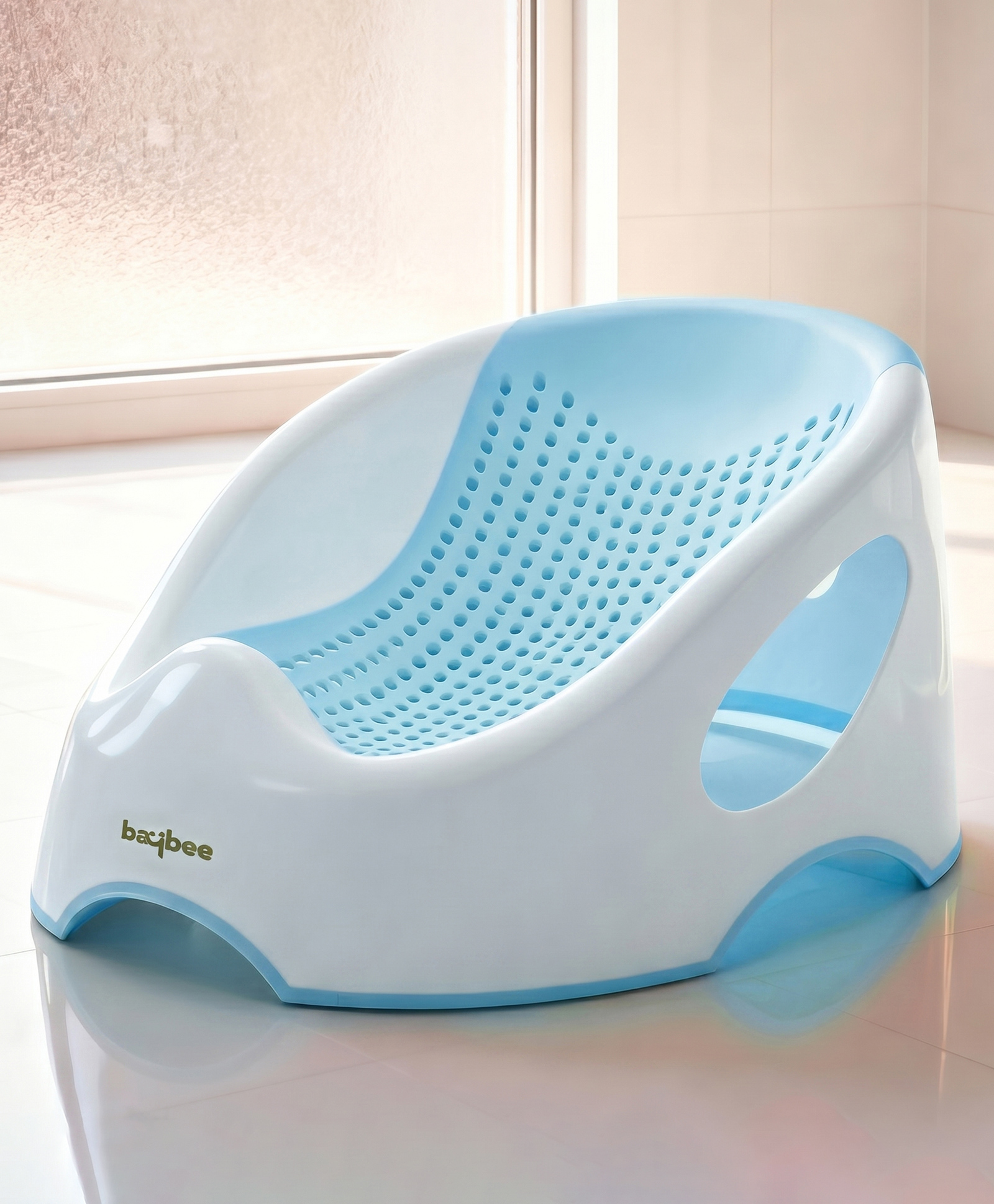 BAYBEE Lilora 4 in 1 Baby Bath tub Seat for Babies | Portable Baby Bather for New Born | Non-Slip Adjustable Baby Bathing Tub | Multi-Purpose Kids Bathtub for 0 to 6 Months | Infant Bath Seat (Green)-picture-11