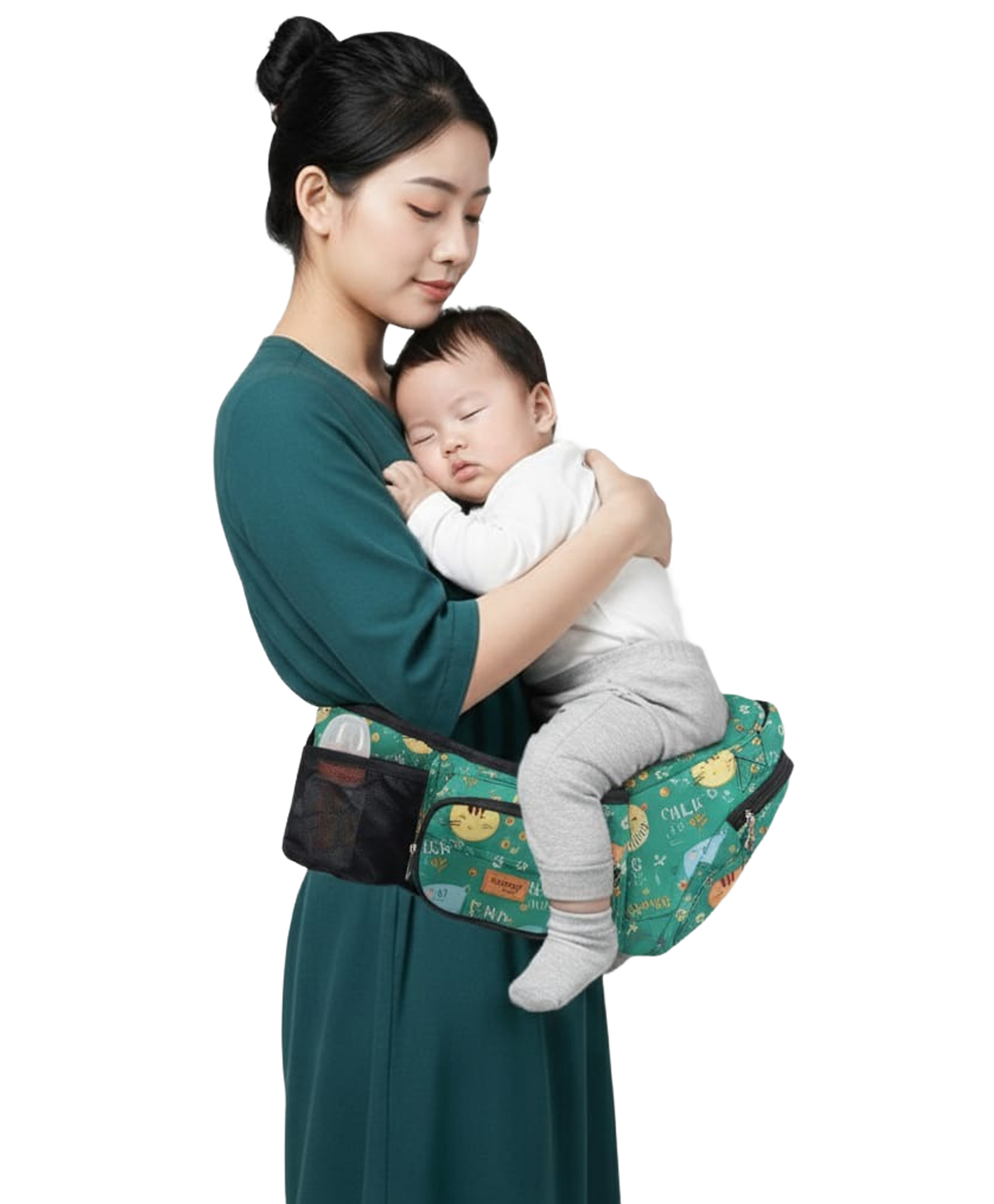 Chinmay Kids Carrier With Hip Seat (In-Built Mini Diaper Bag) & Convertible To Sling Carry Bag (6-In-1 Baby Carrier) (5 Months To 36 Months Or Upto 18 Kgs) Toddler (Multicolor)-image-2