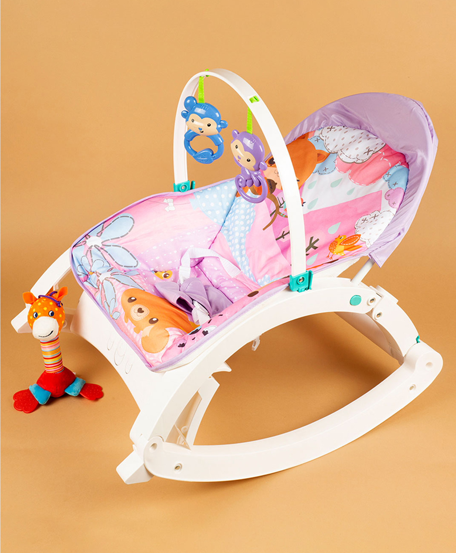 Baby Moo Nature Lover Purple Portable Rocker-picture-3