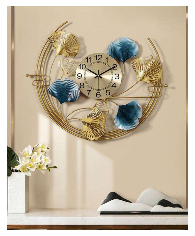 Creator Handicrafts Half Moon Metal Wall Clock-image-10