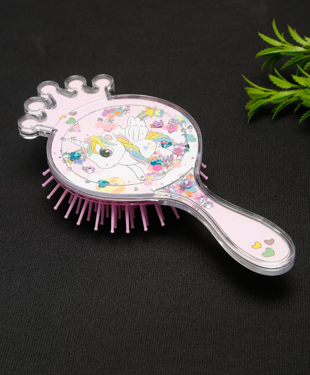 Stol'n Unicorn Theme With Glittery Hair Brush - Pink-image-42