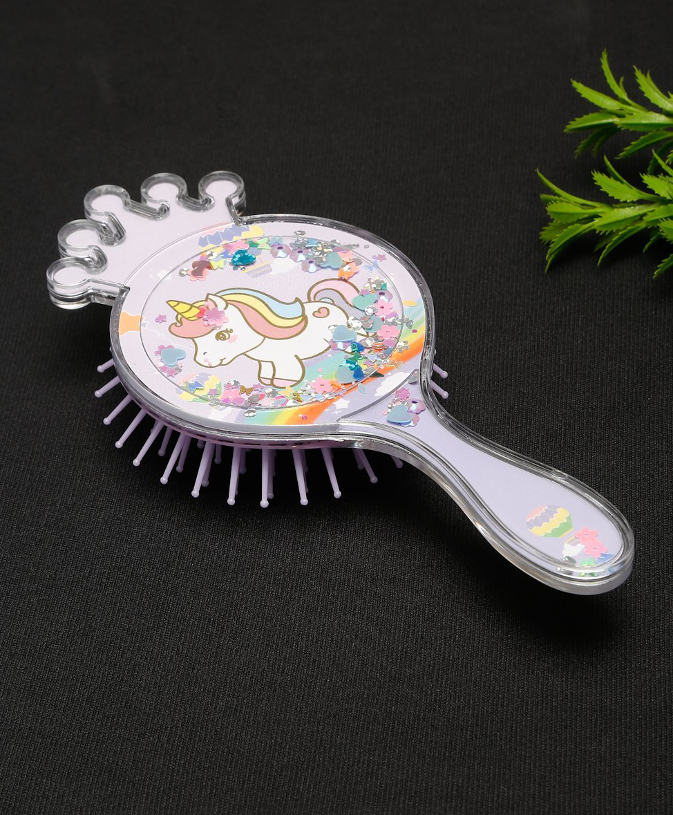 Stol'n Unicorn Theme With Glittery Hair Brush - Purple-image-44