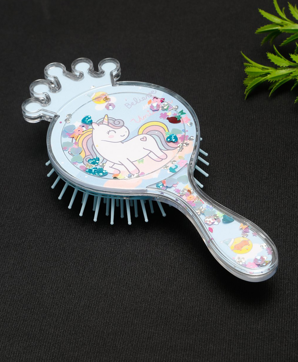 Stol'n Unicorn Theme With Glittery Hair Brush - Blue-image-48
