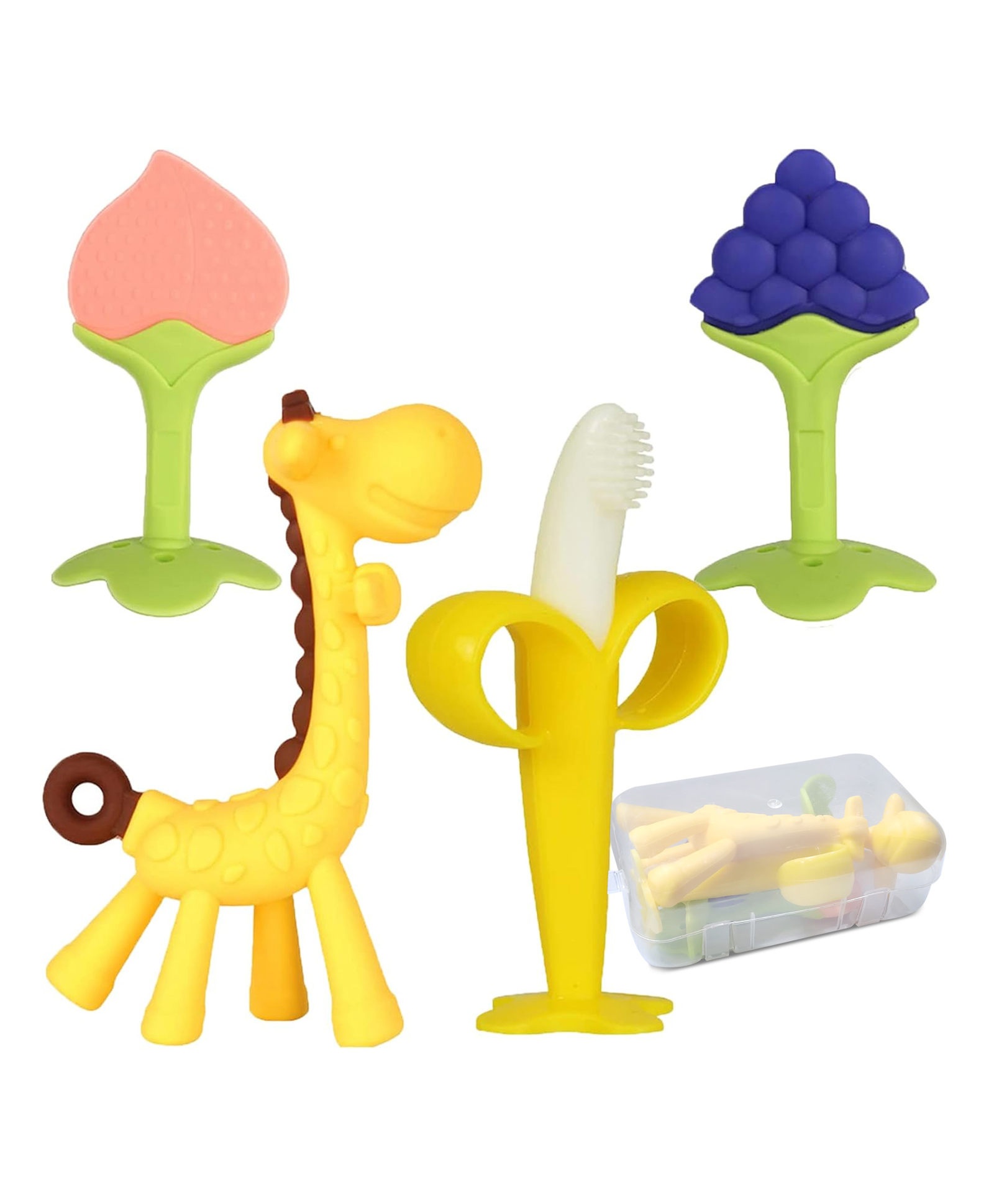 Kidology Guraffe & Fruit Teether toy - Multicolour-image-27